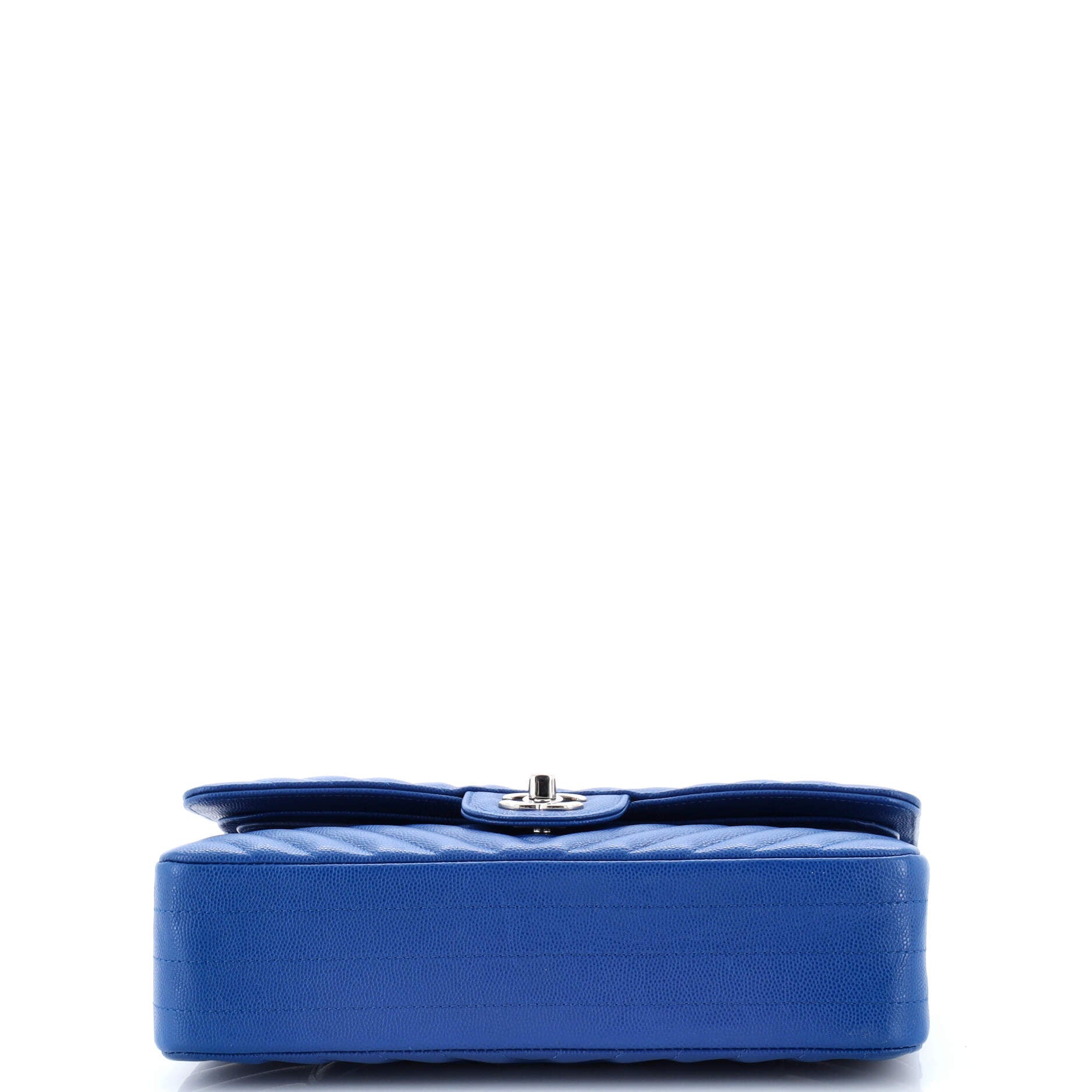 Classic Double Flap Bag Chevron Caviar Medium