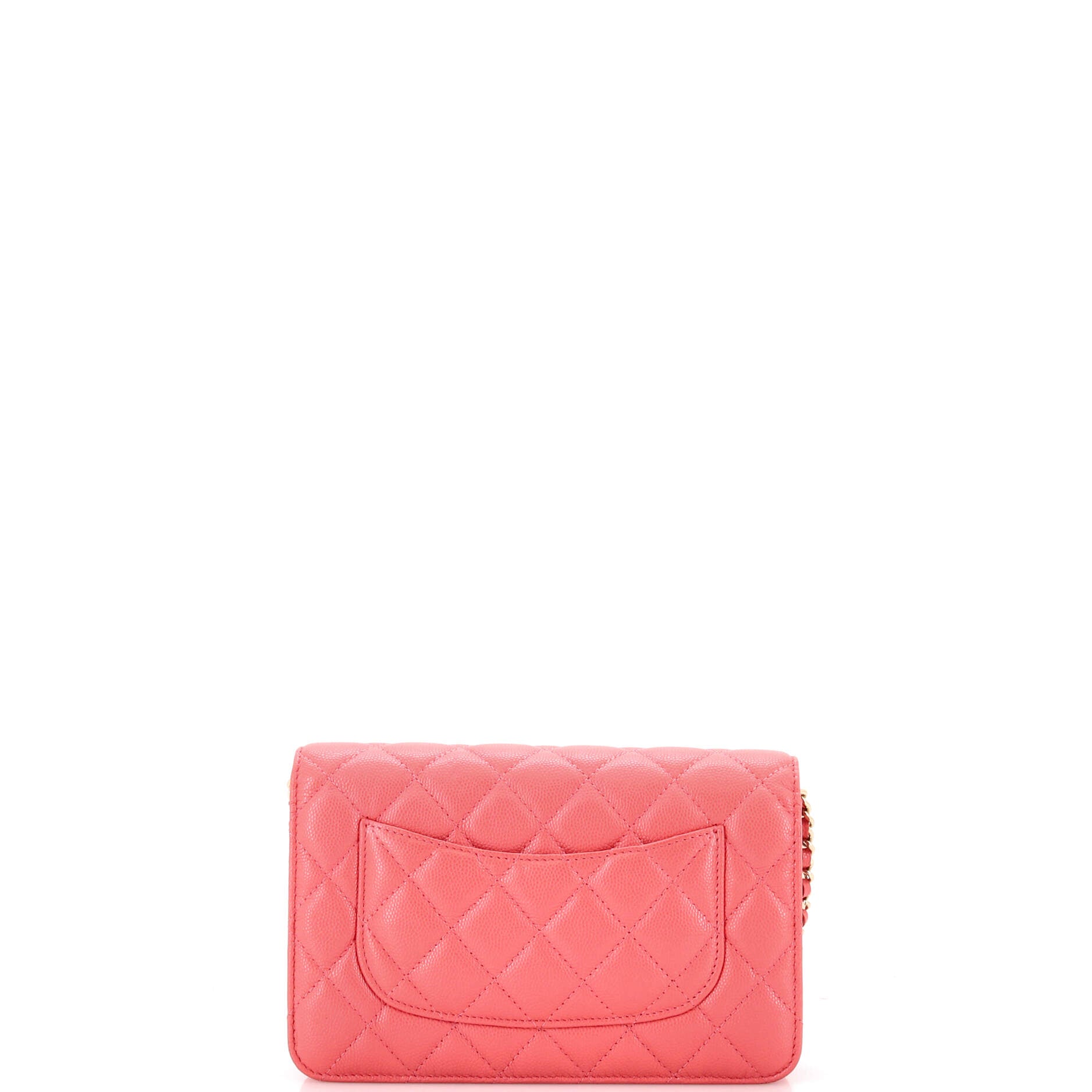 Wallet on Chain Quilted Caviar