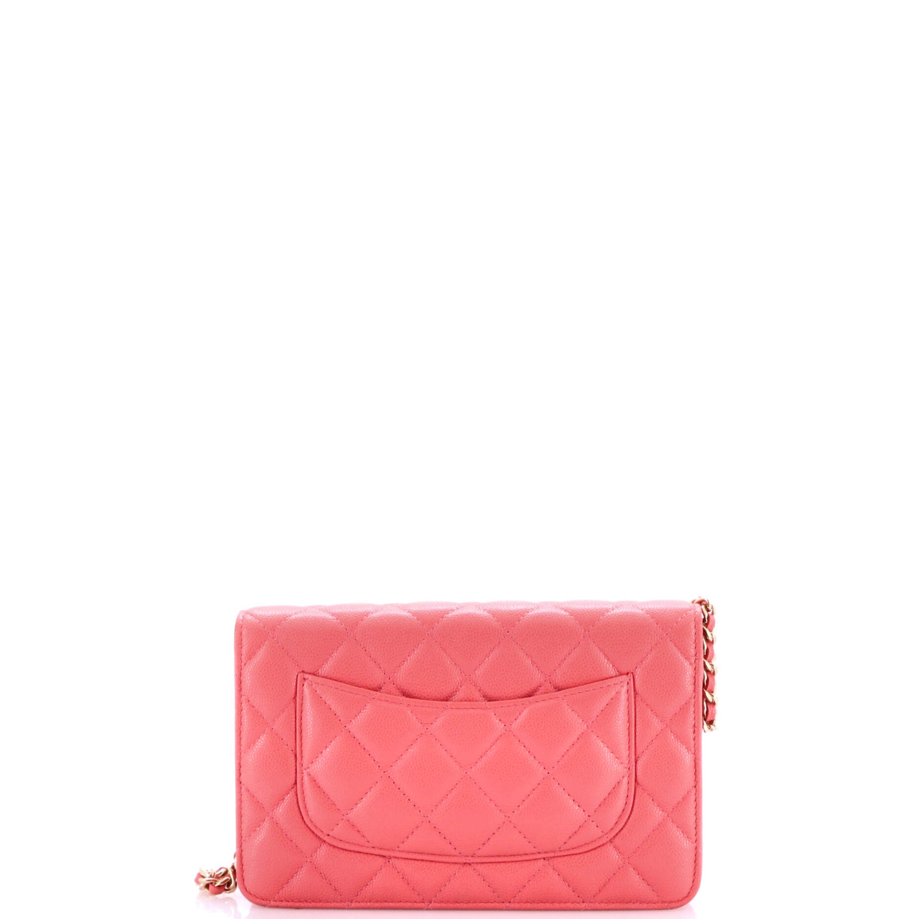 Wallet on Chain Quilted Caviar