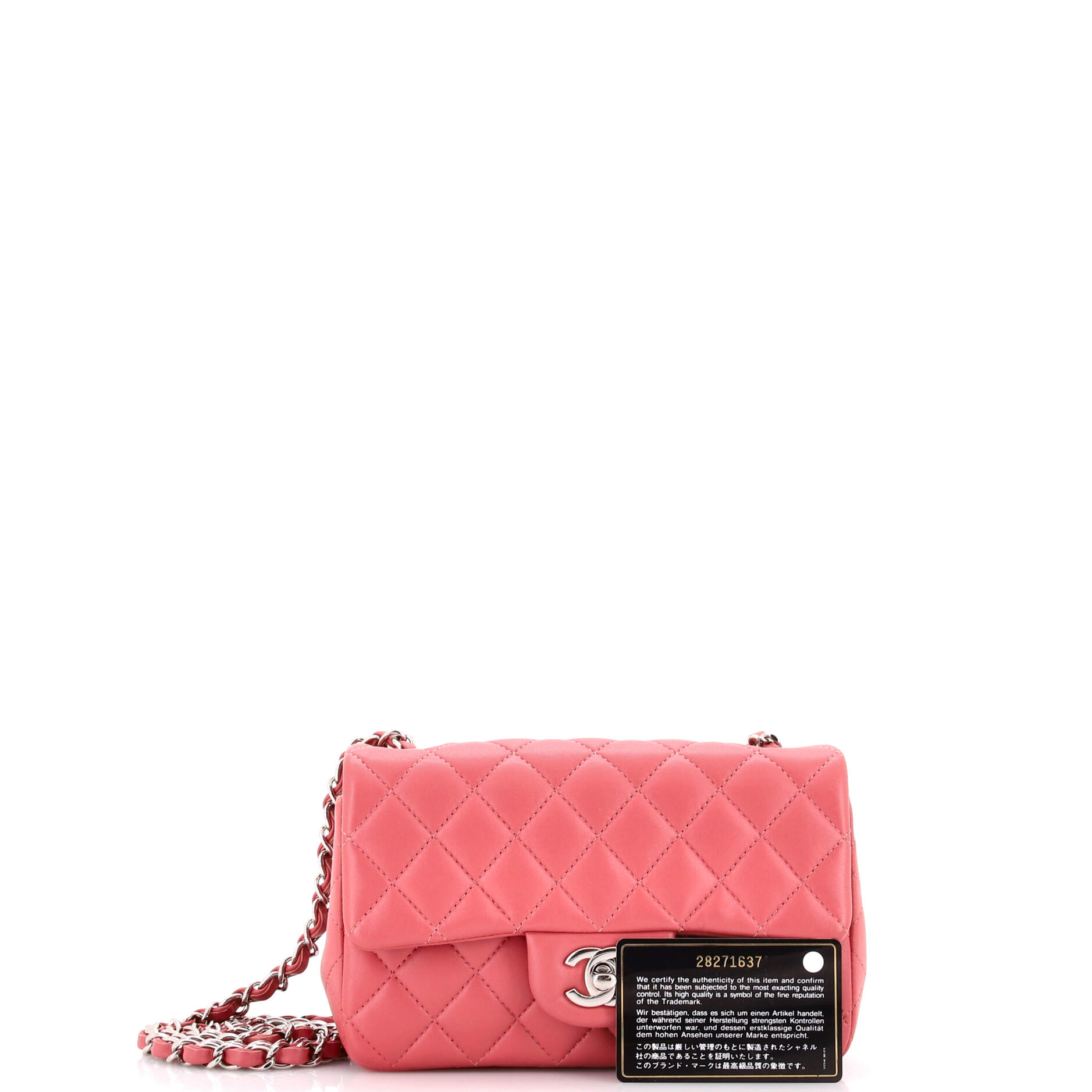 Classic Single Flap Bag Quilted Lambskin Mini