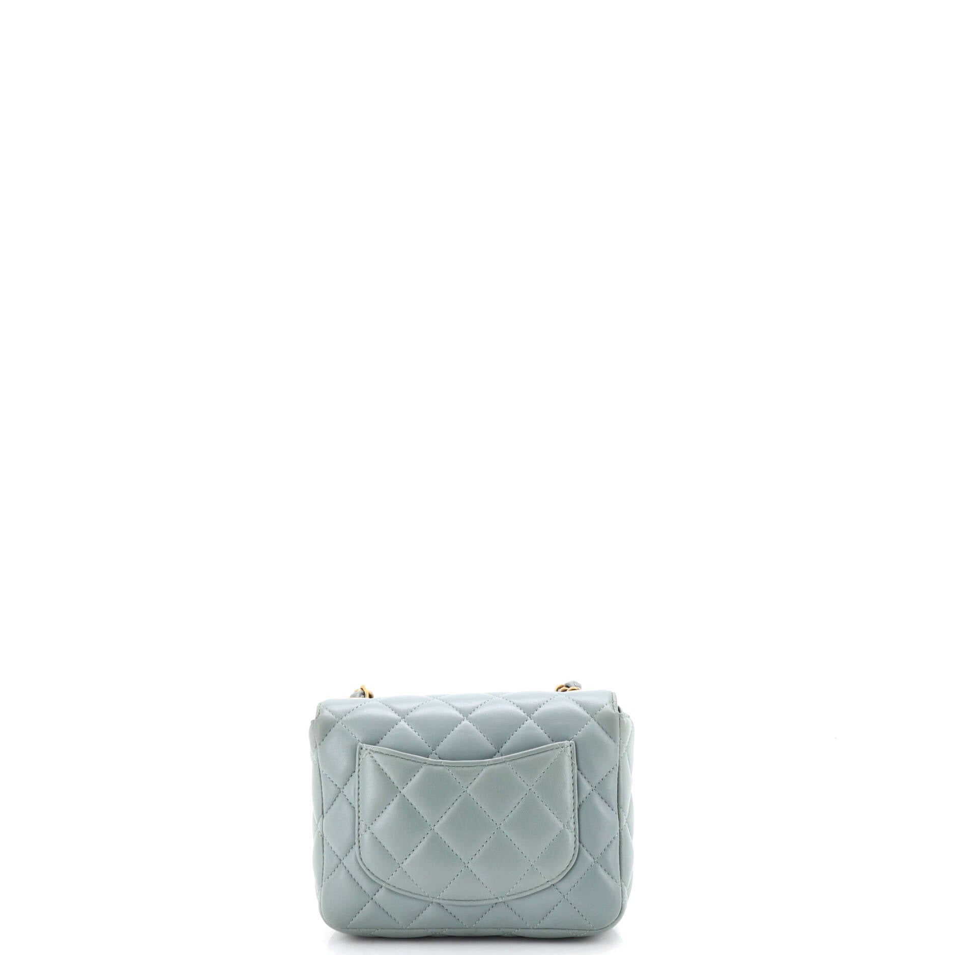 Casino Royale Charms Square Flap Bag Quilted Lambskin with Enamel Mini