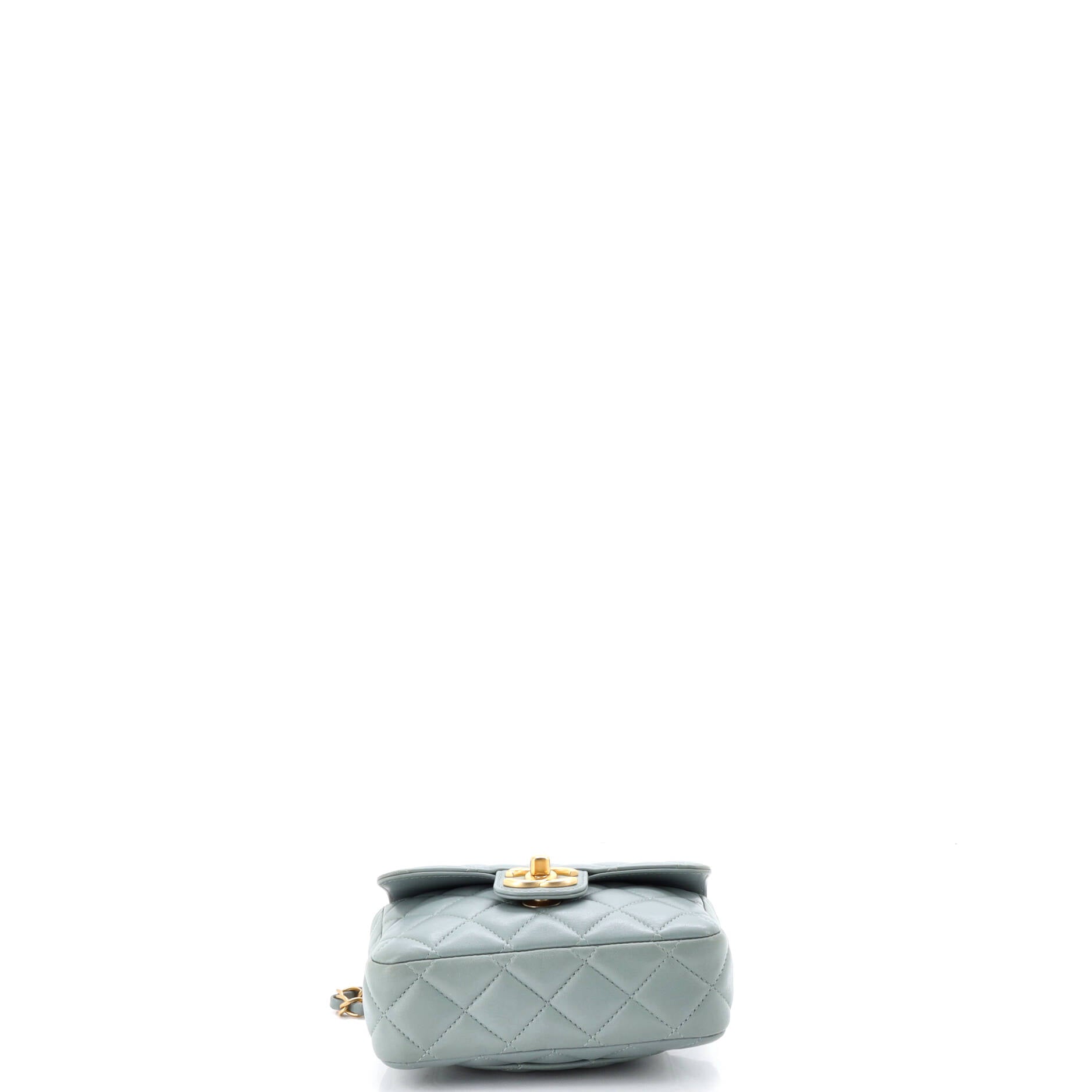 Casino Royale Charms Square Flap Bag Quilted Lambskin with Enamel Mini