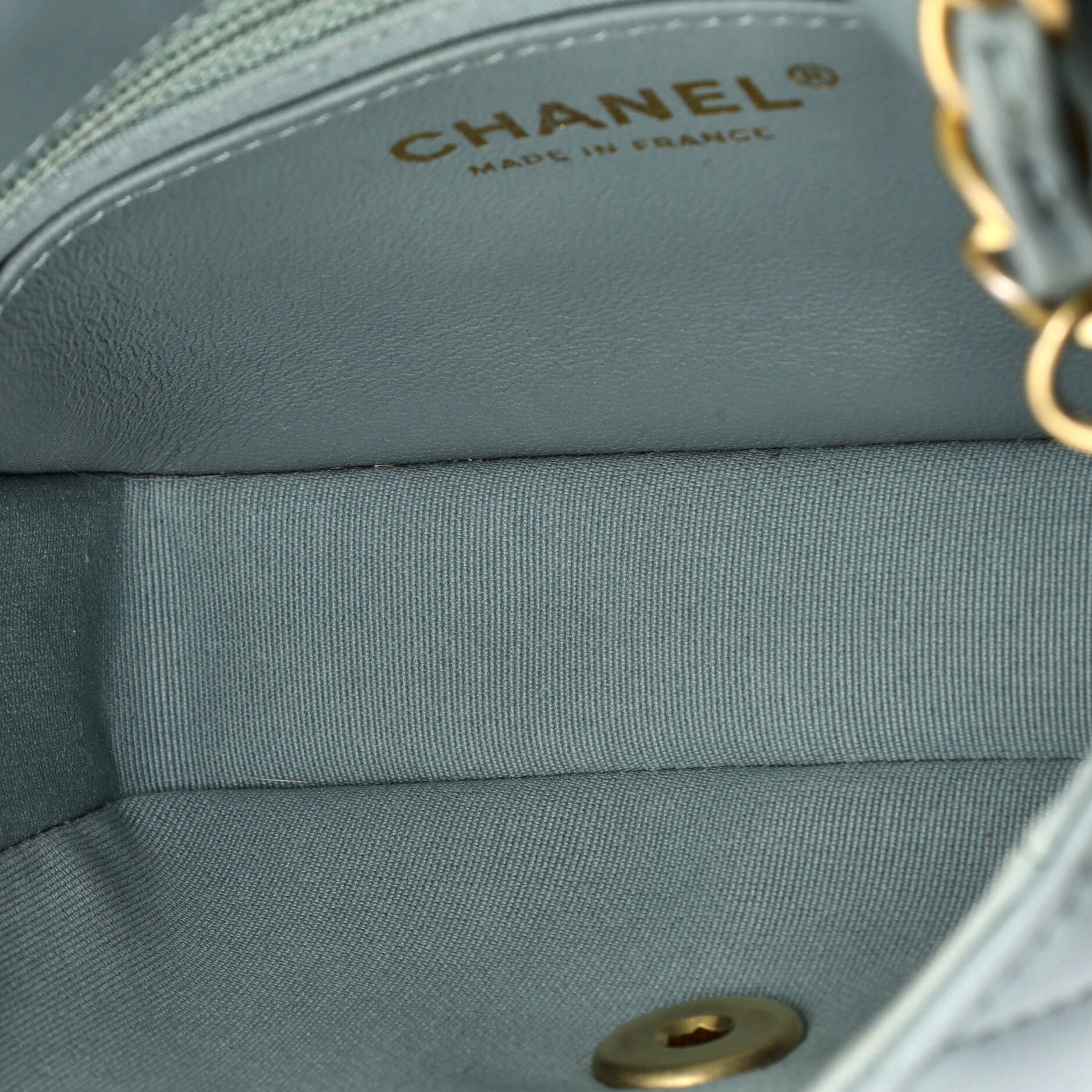 Casino Royale Charms Square Flap Bag Quilted Lambskin with Enamel Mini