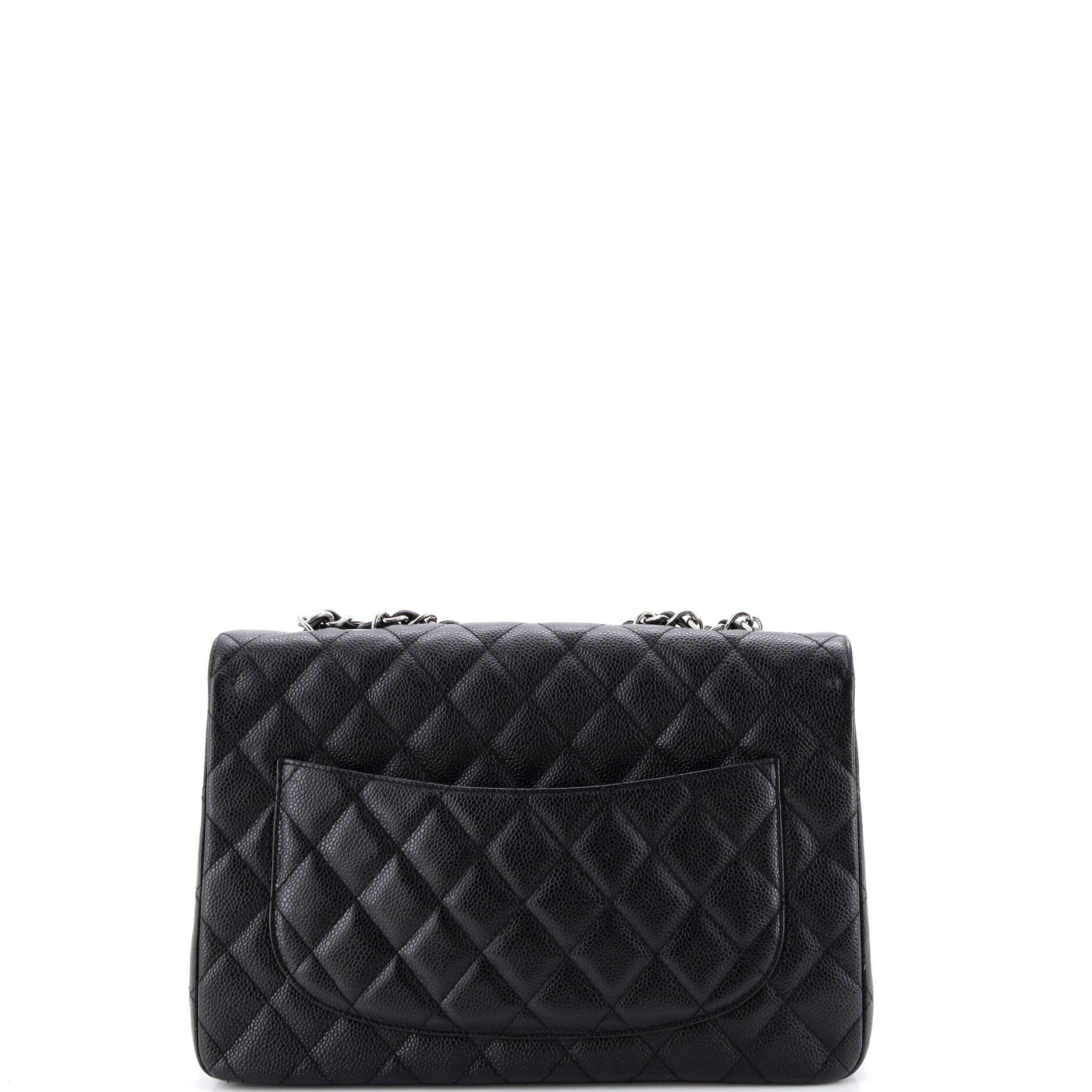 Vintage Classic Single Flap Bag Quilted Caviar Jumbo