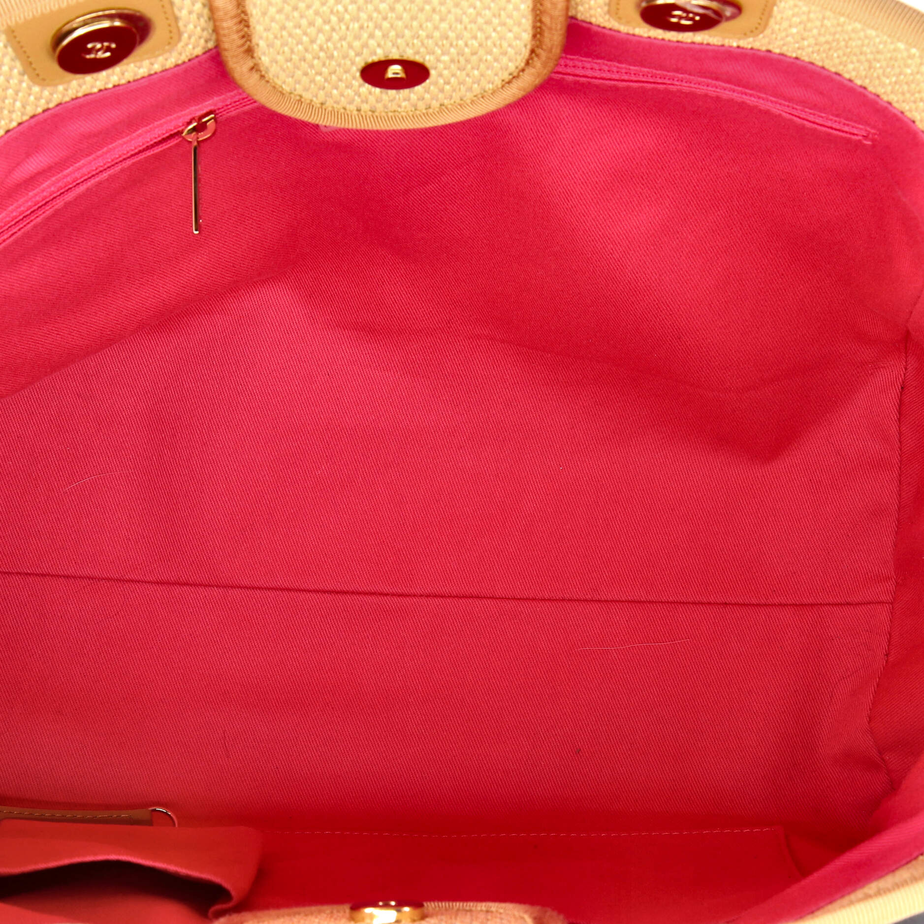 Deauville Tote Striped Viscose Canvas Medium