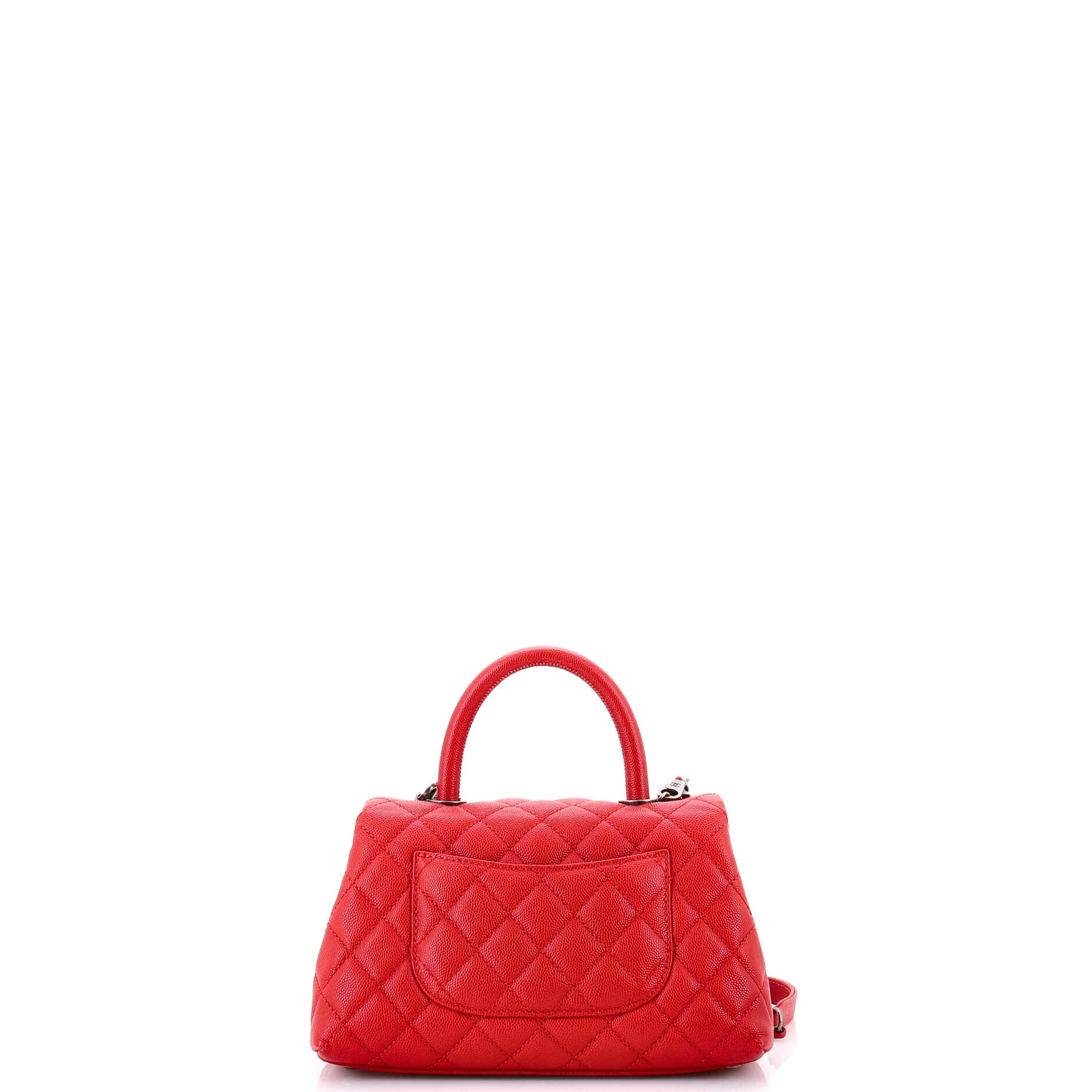 Coco Top Handle Bag Quilted Caviar Mini