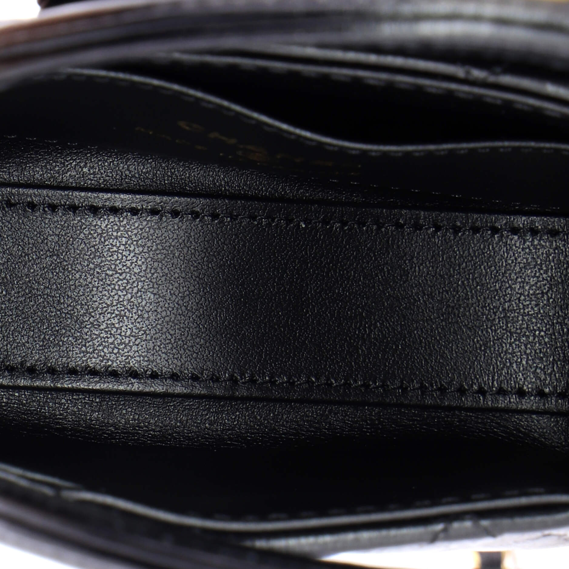 Kelly Top Handle Shopping Bag Quilted Shiny Aged Calfskin Nano