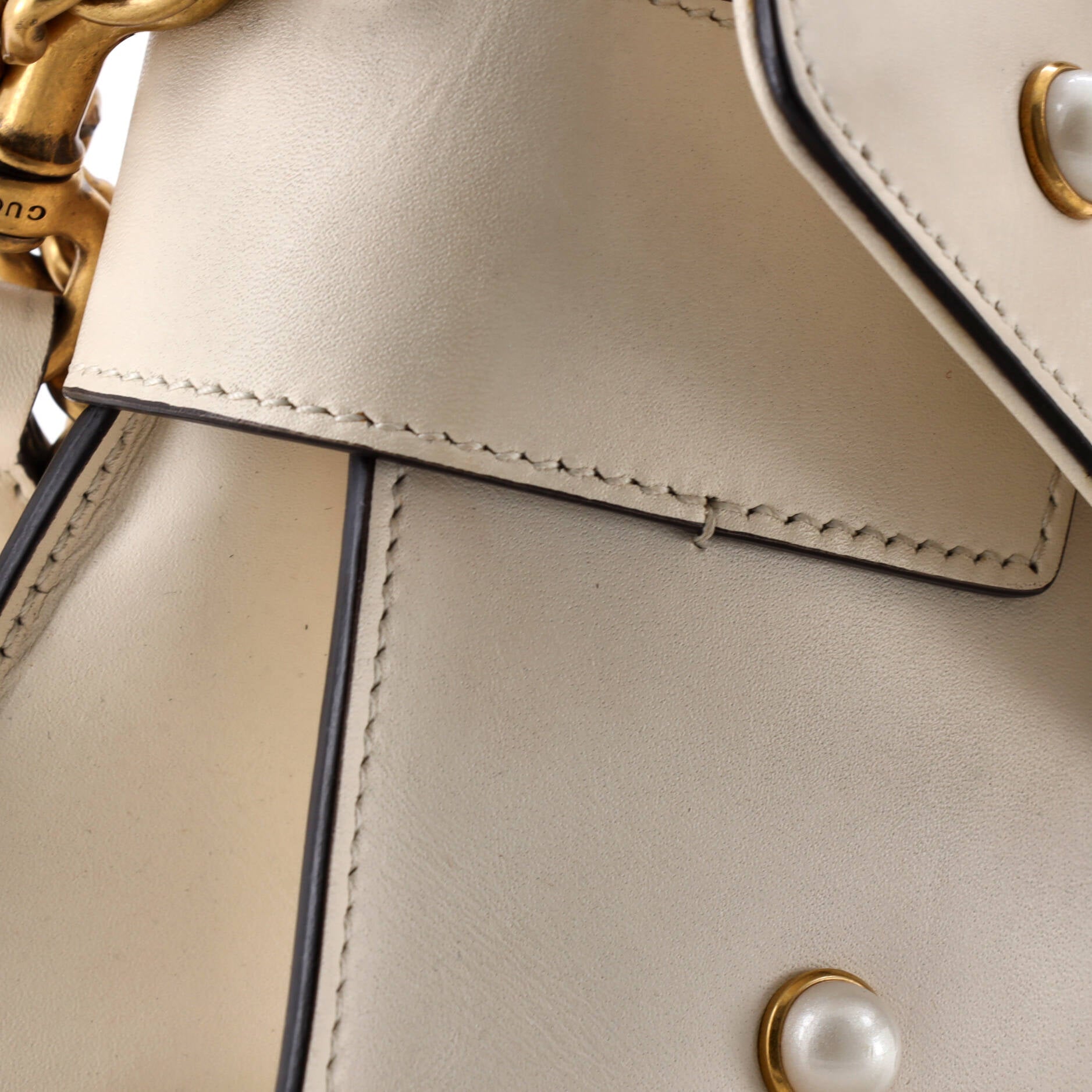 Broadway Pearly Bee Shoulder Bag Embellished Leather Mini