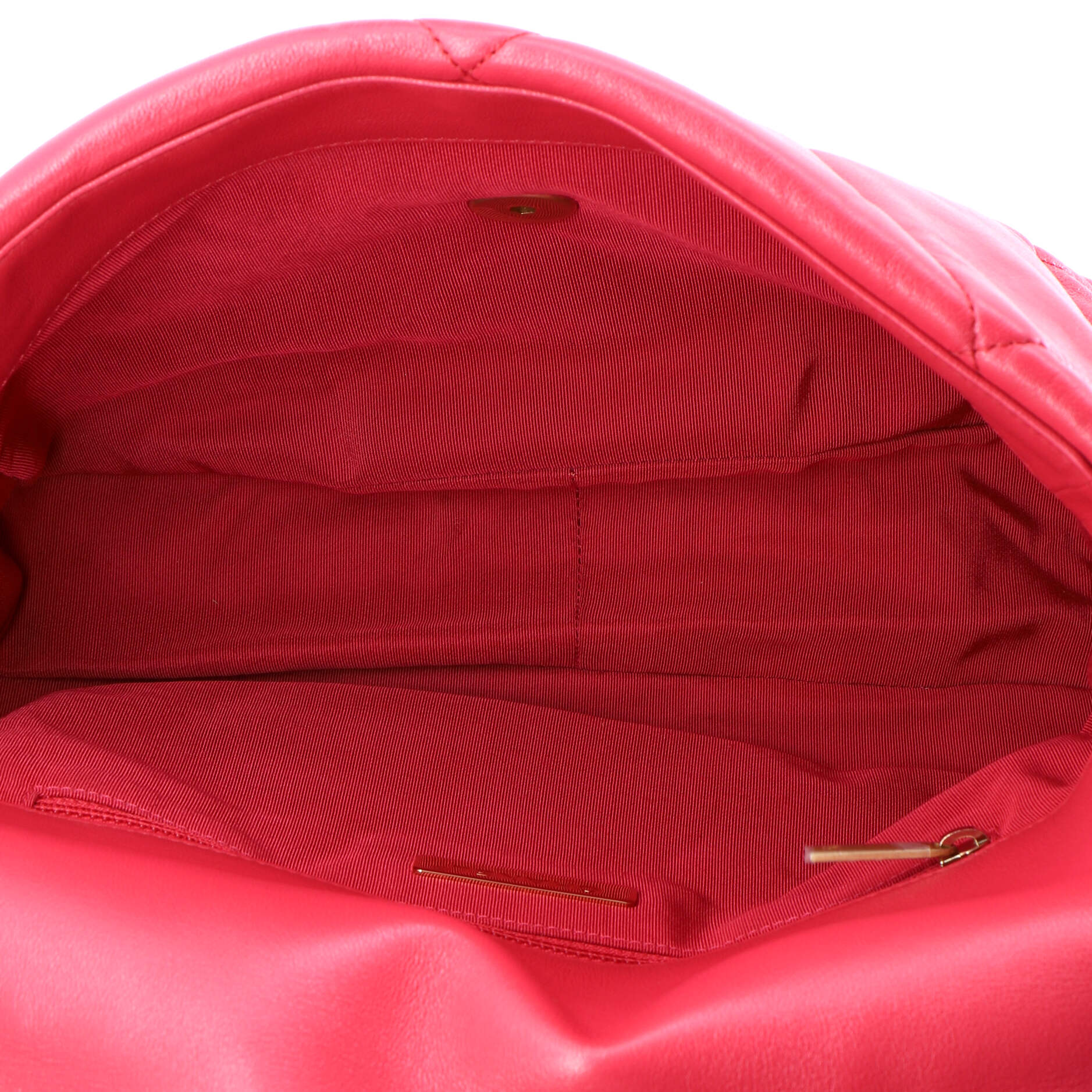 19 Flap Bag Quilted Leather Large