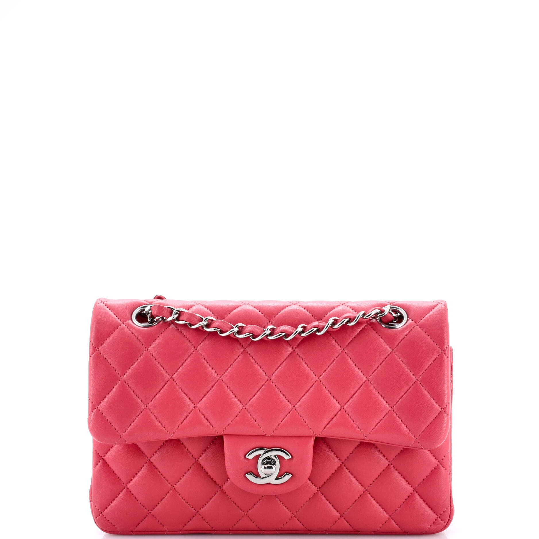 Classic Double Flap Bag Quilted Lambskin Small