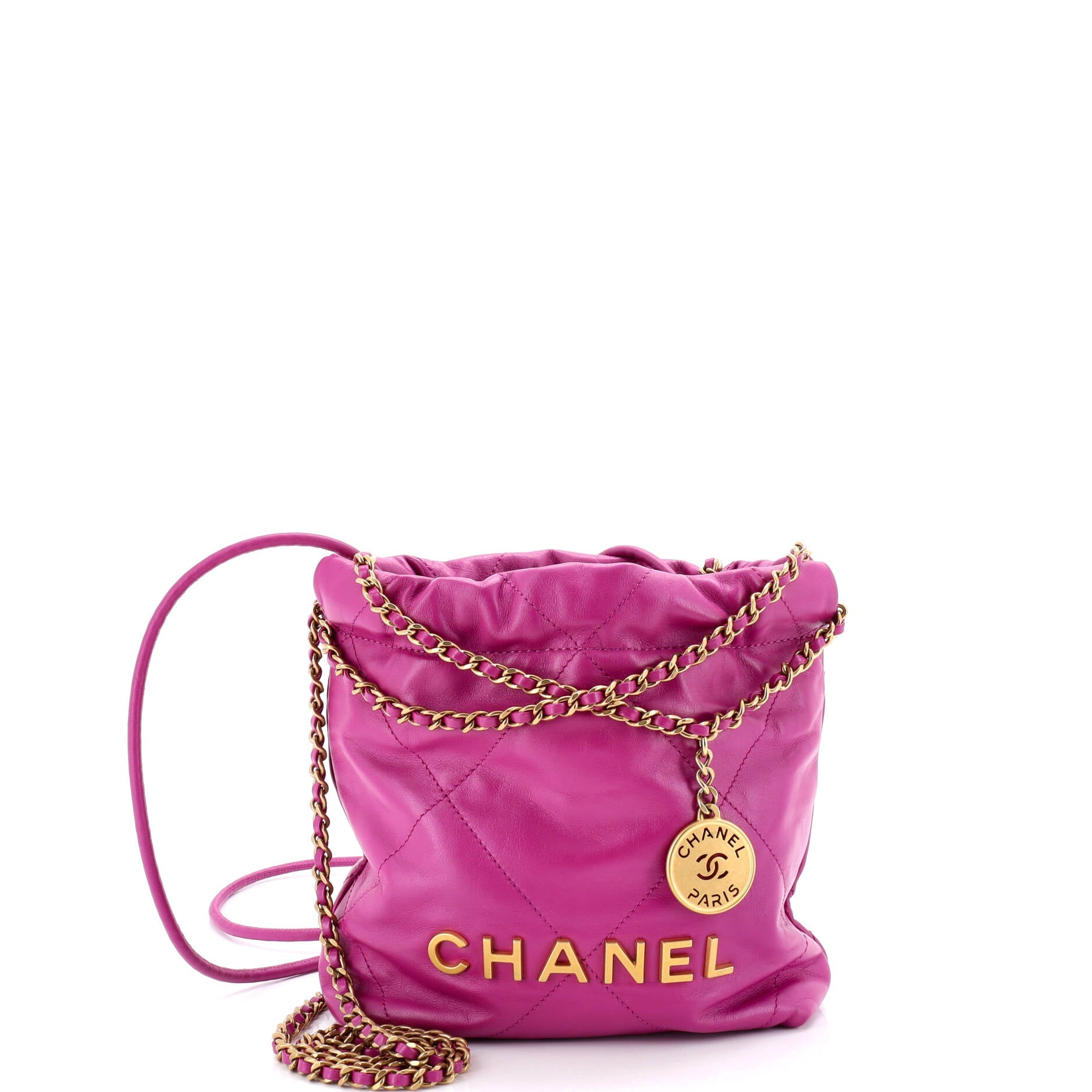 22 Chain Hobo Quilted Calfskin Mini