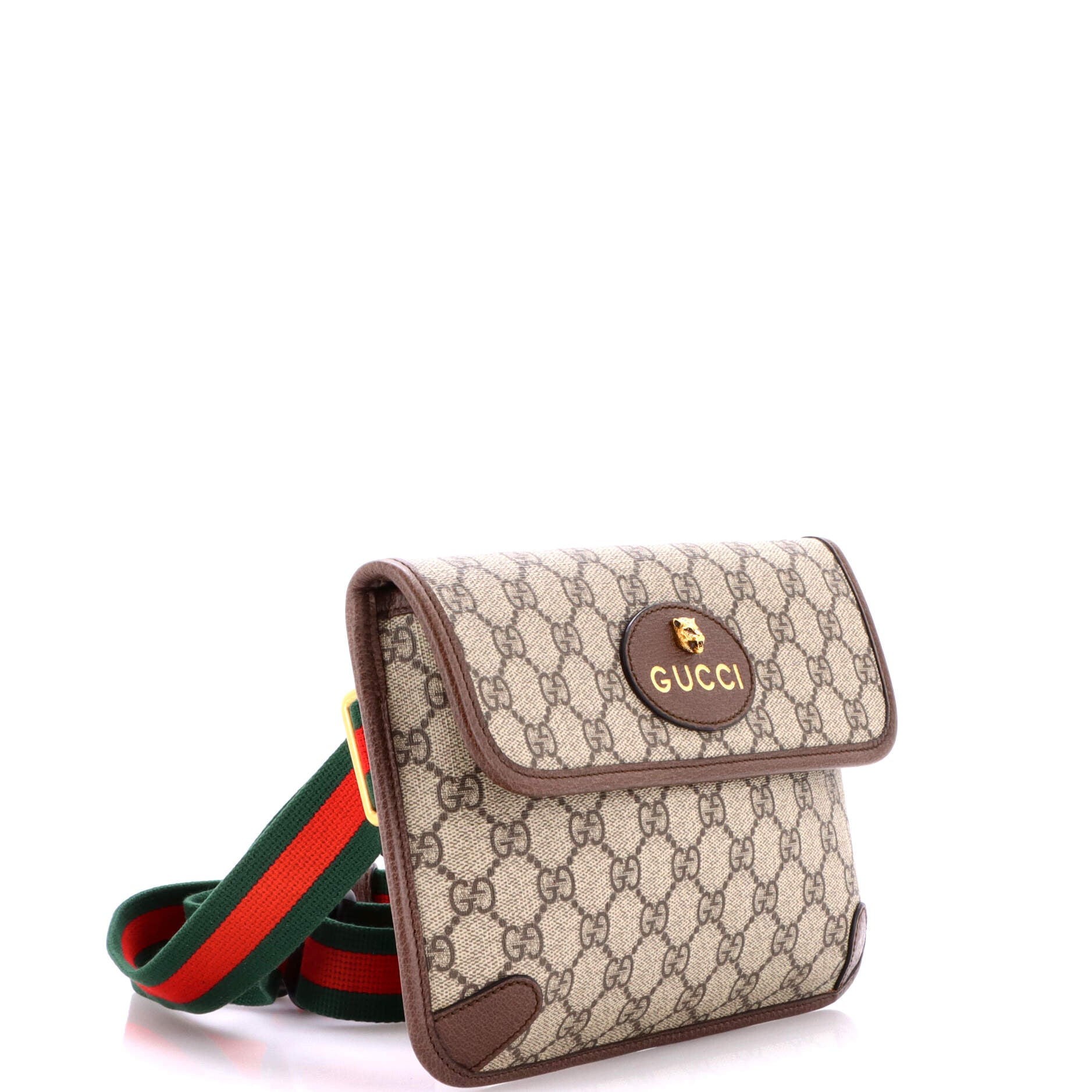 Neo Vintage Flap Belt Bag GG Coated Canvas