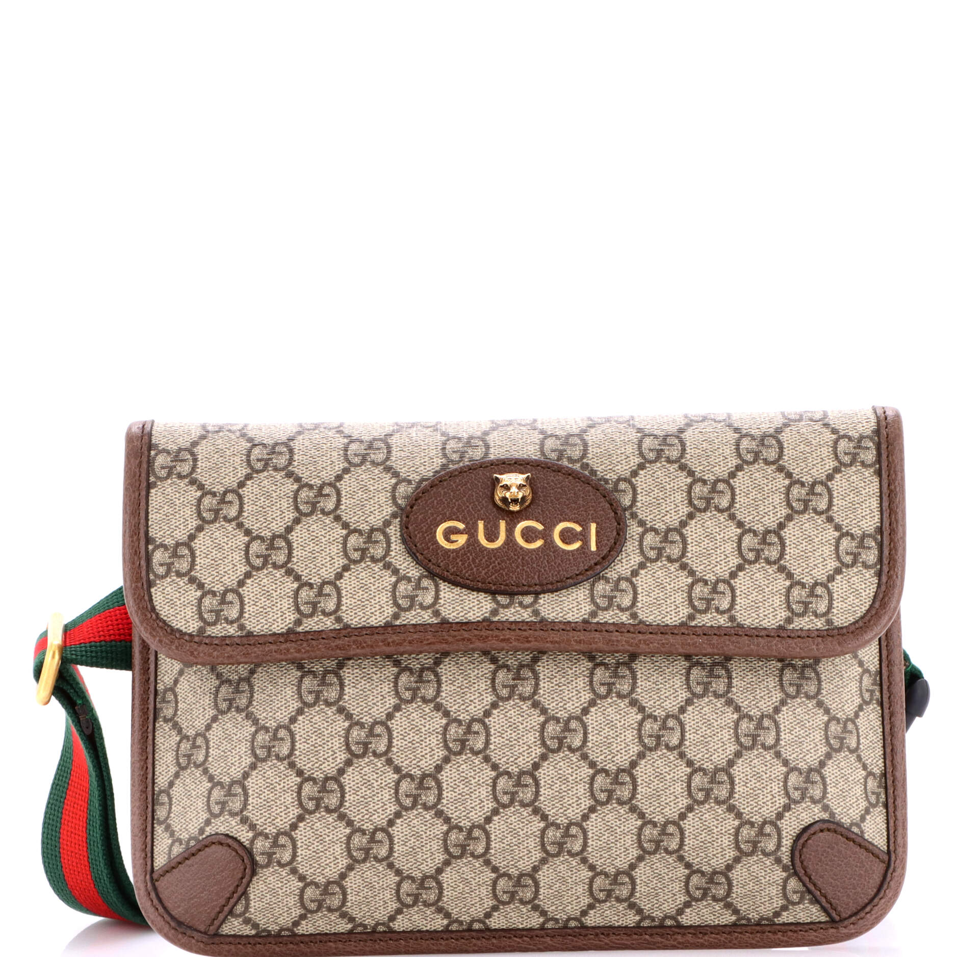 Neo Vintage Flap Belt Bag GG Coated Canvas