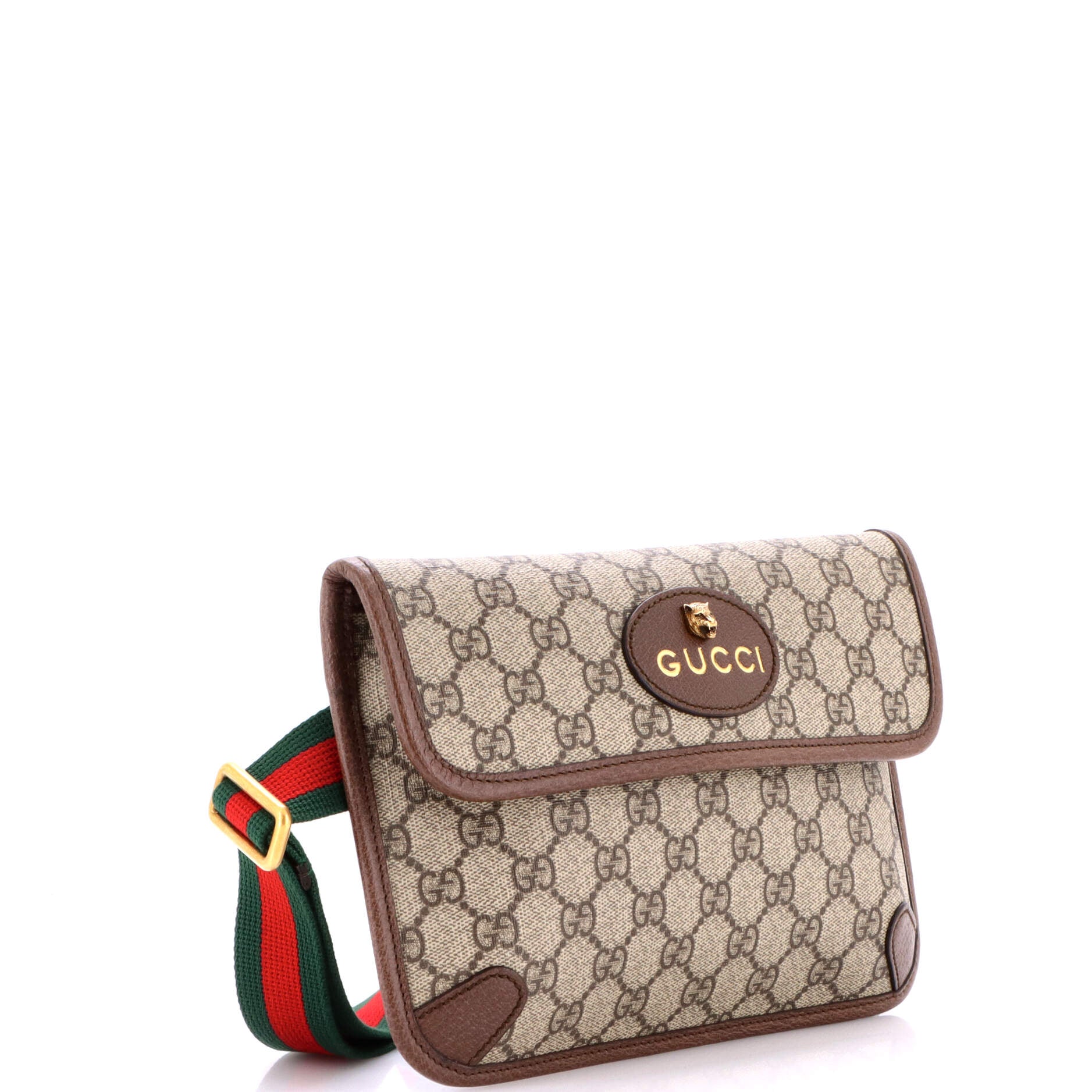 Neo Vintage Flap Belt Bag GG Coated Canvas