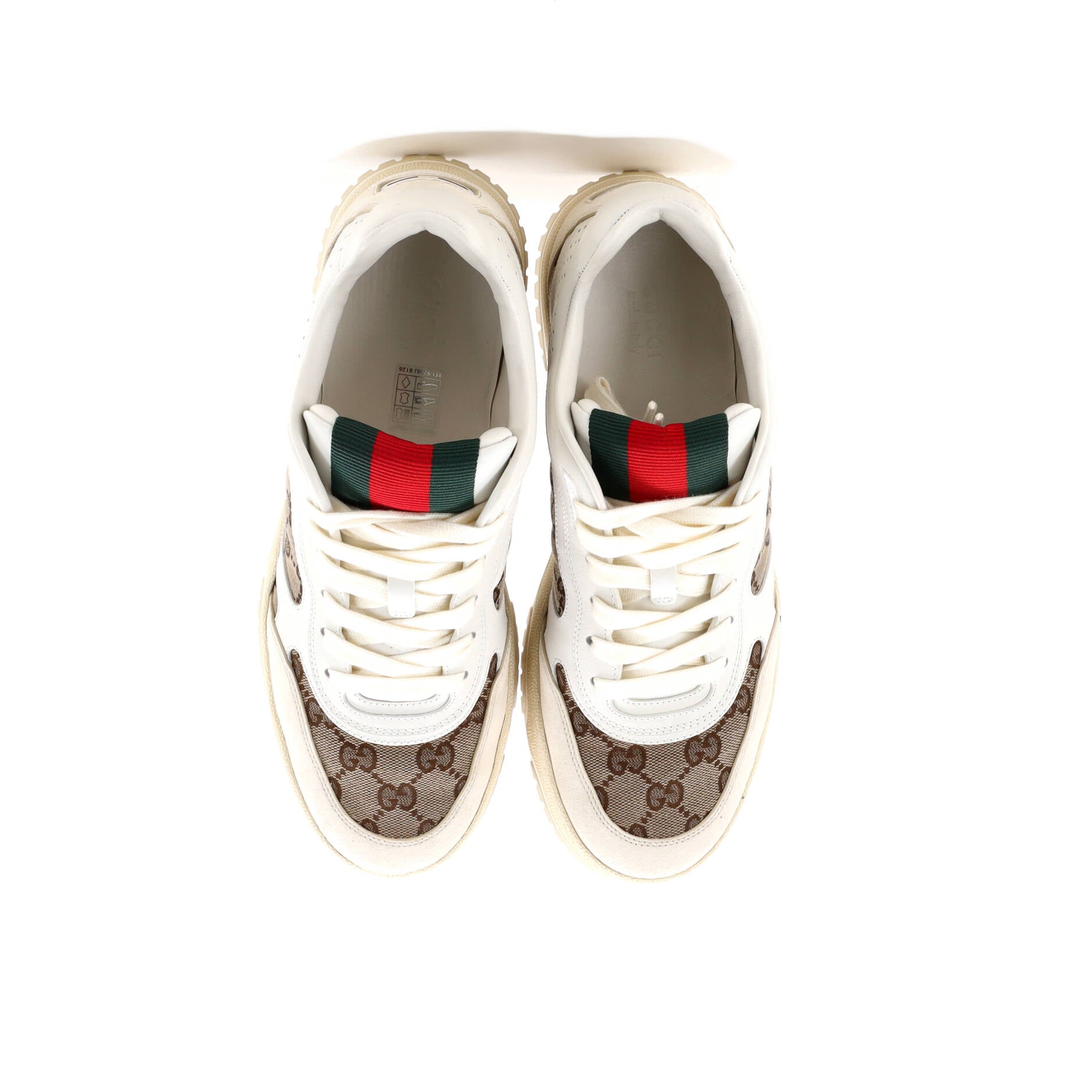 Re-Web Sneakers GG Canvas and Leather