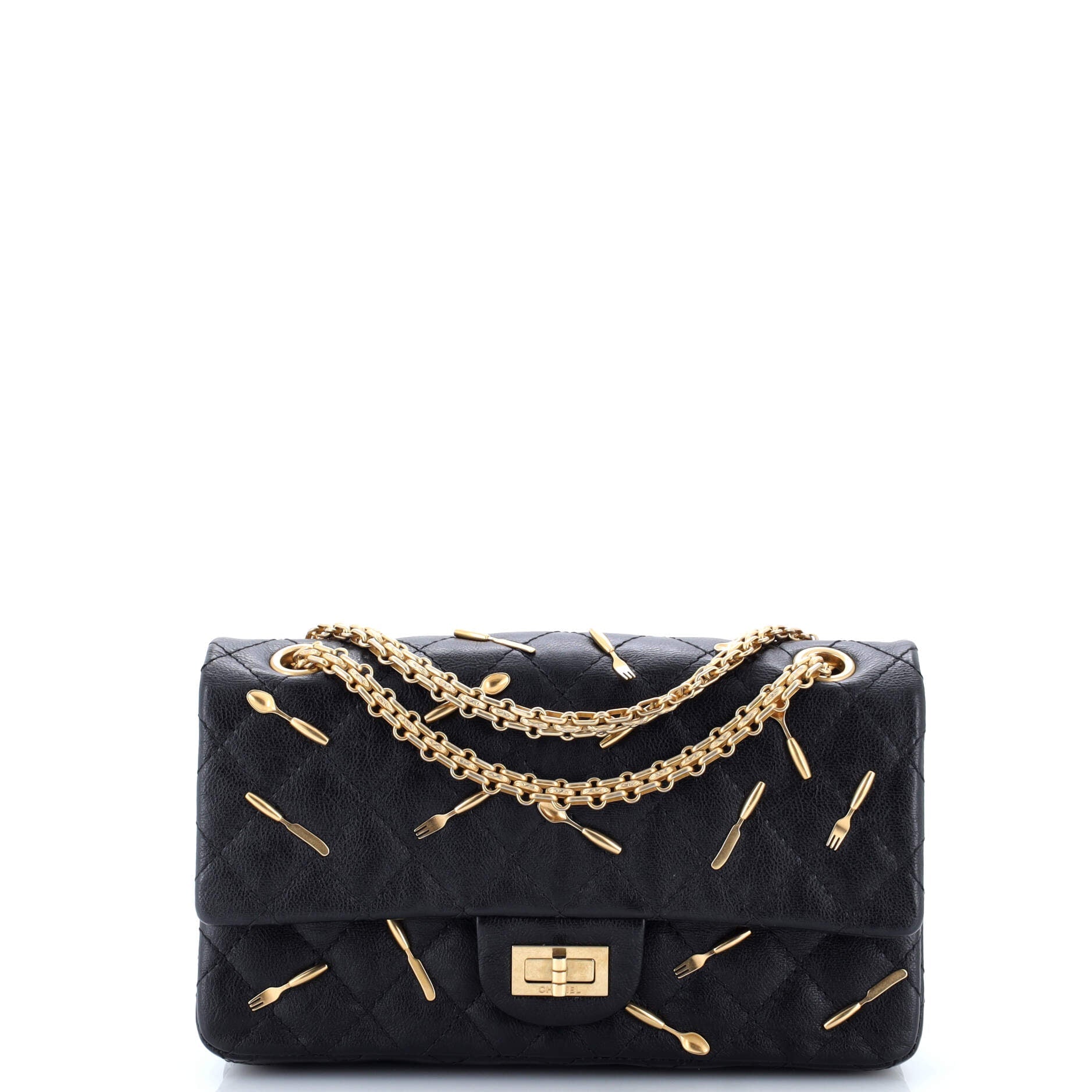 Brasserie Charms Reissue 2.55 Flap Bag Quilted Calfskin 225
