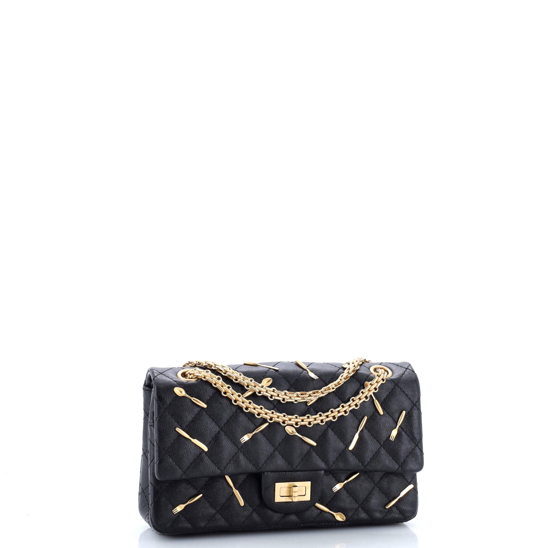 Brasserie Charms Reissue 2.55 Flap Bag Quilted Calfskin 225