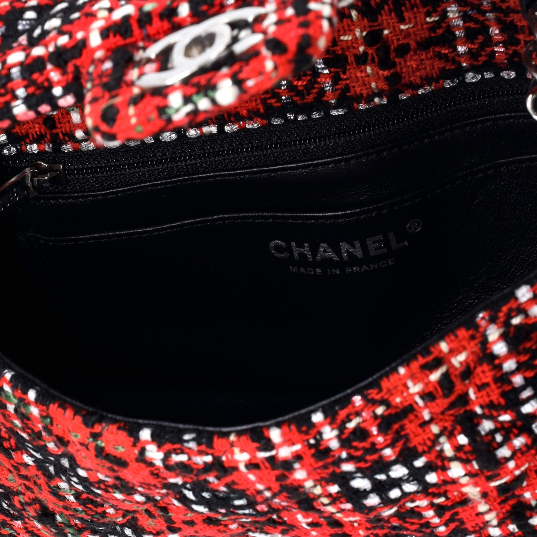 Classic Single Flap Bag Quilted Tweed Mini