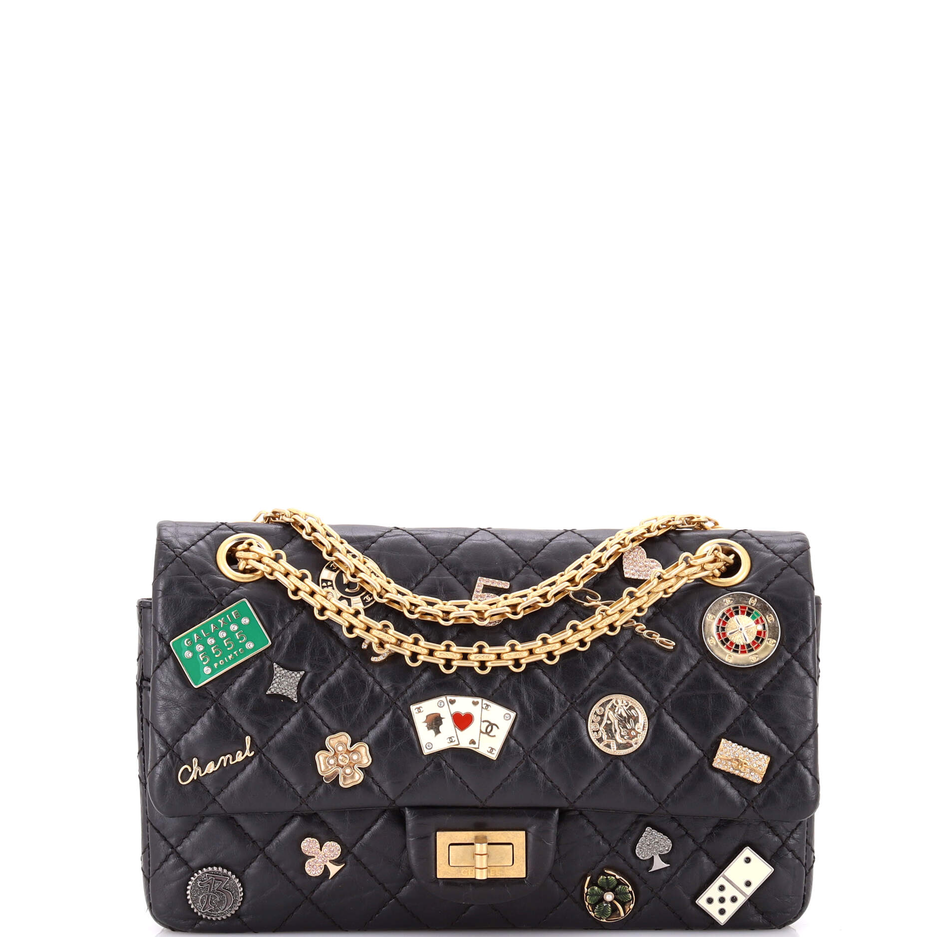 Lucky Charms Reissue 2.55 Flap Bag Quilted Aged Calfskin 225