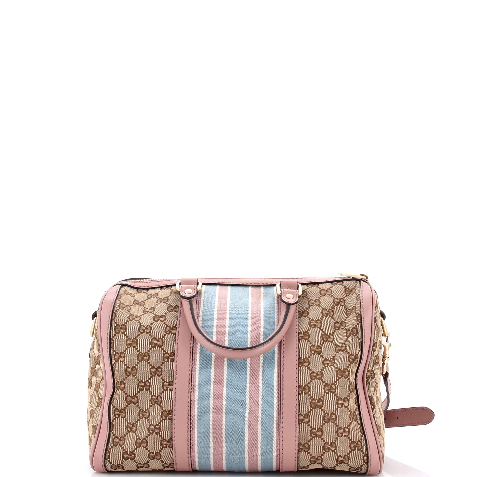 Vintage Web Boston Bag GG Canvas Medium