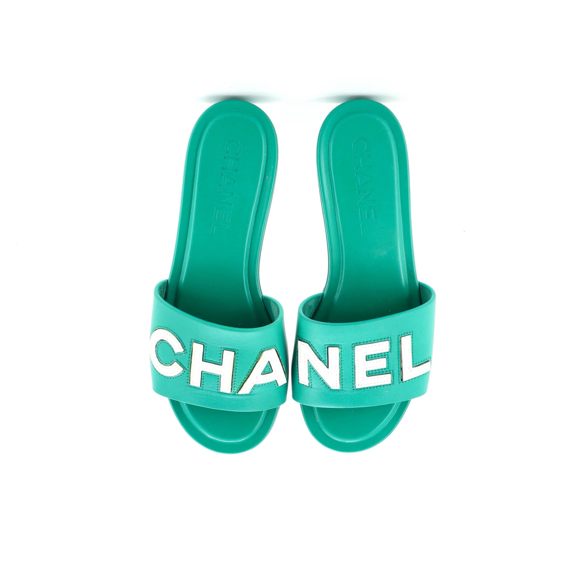 Women's CHA-NEL Mule Sandals Leather