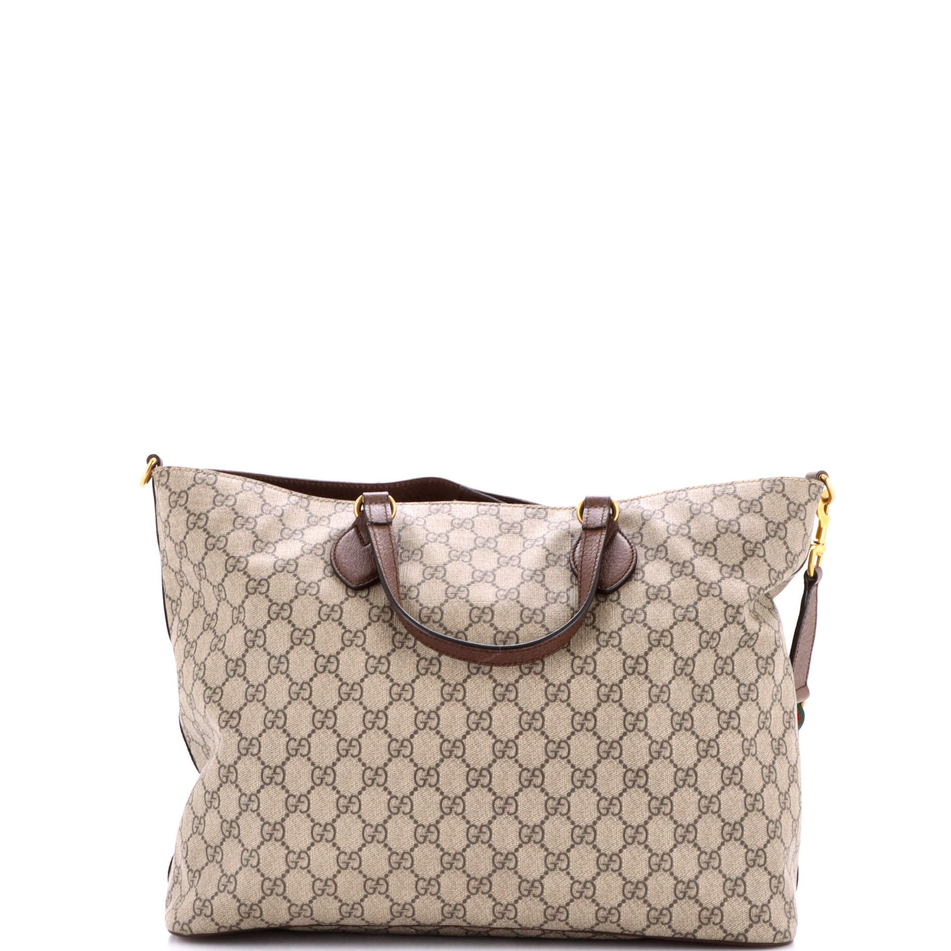 Courrier Convertible Soft Open Tote GG Coated Canvas with Applique Large