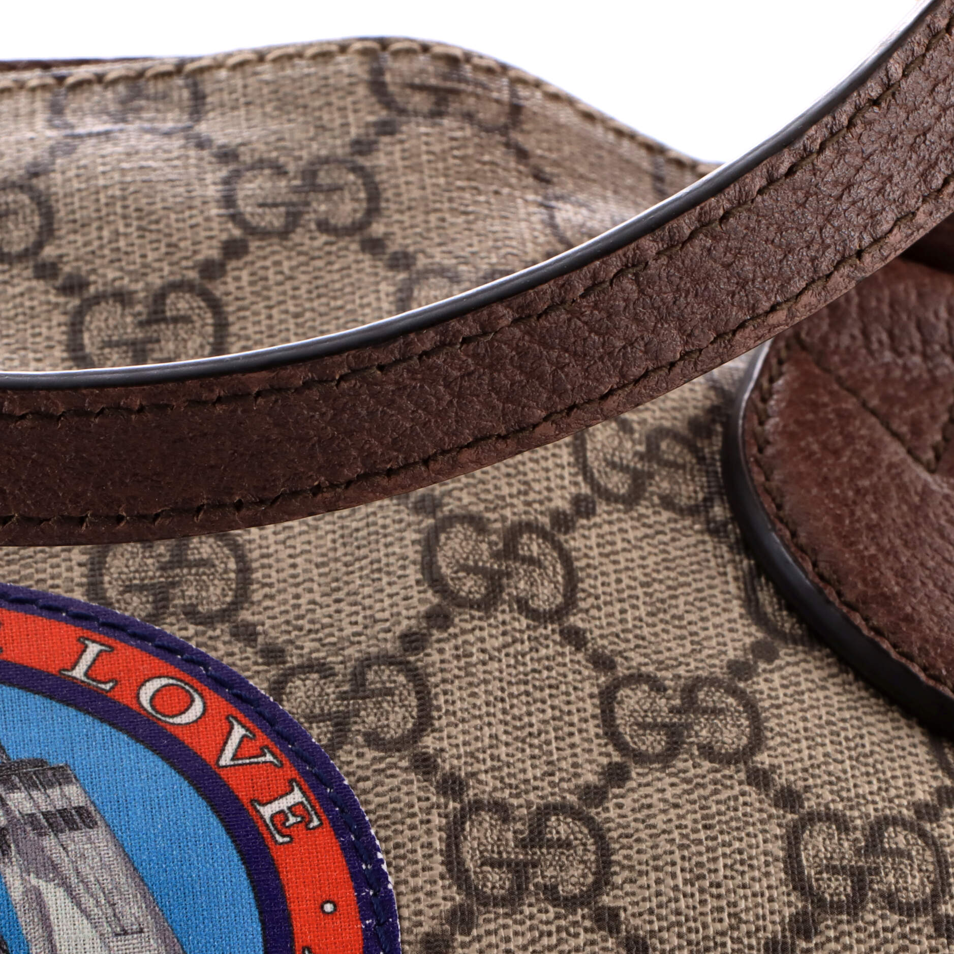 Courrier Convertible Soft Open Tote GG Coated Canvas with Applique Large