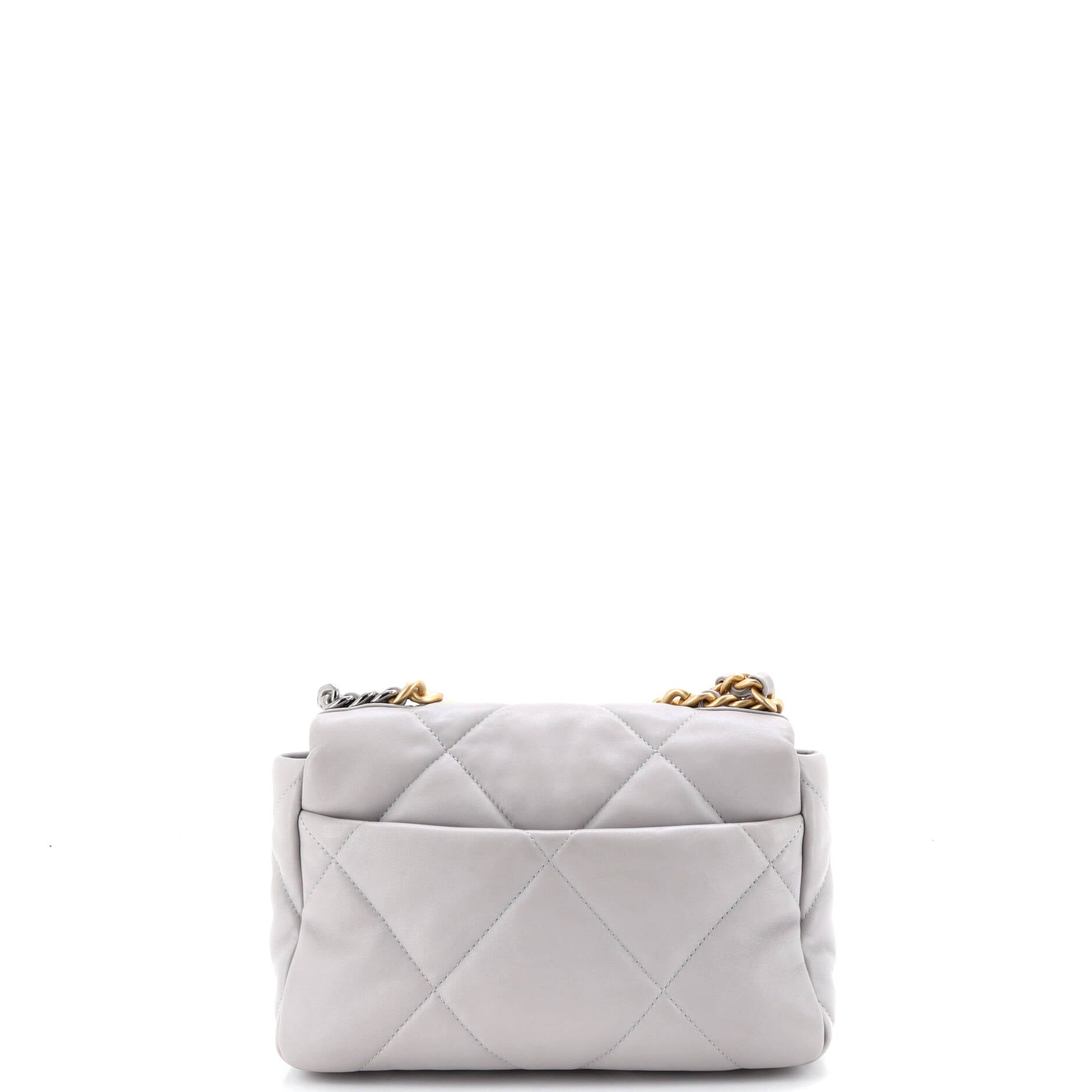 19 Flap Bag Quilted Leather Medium