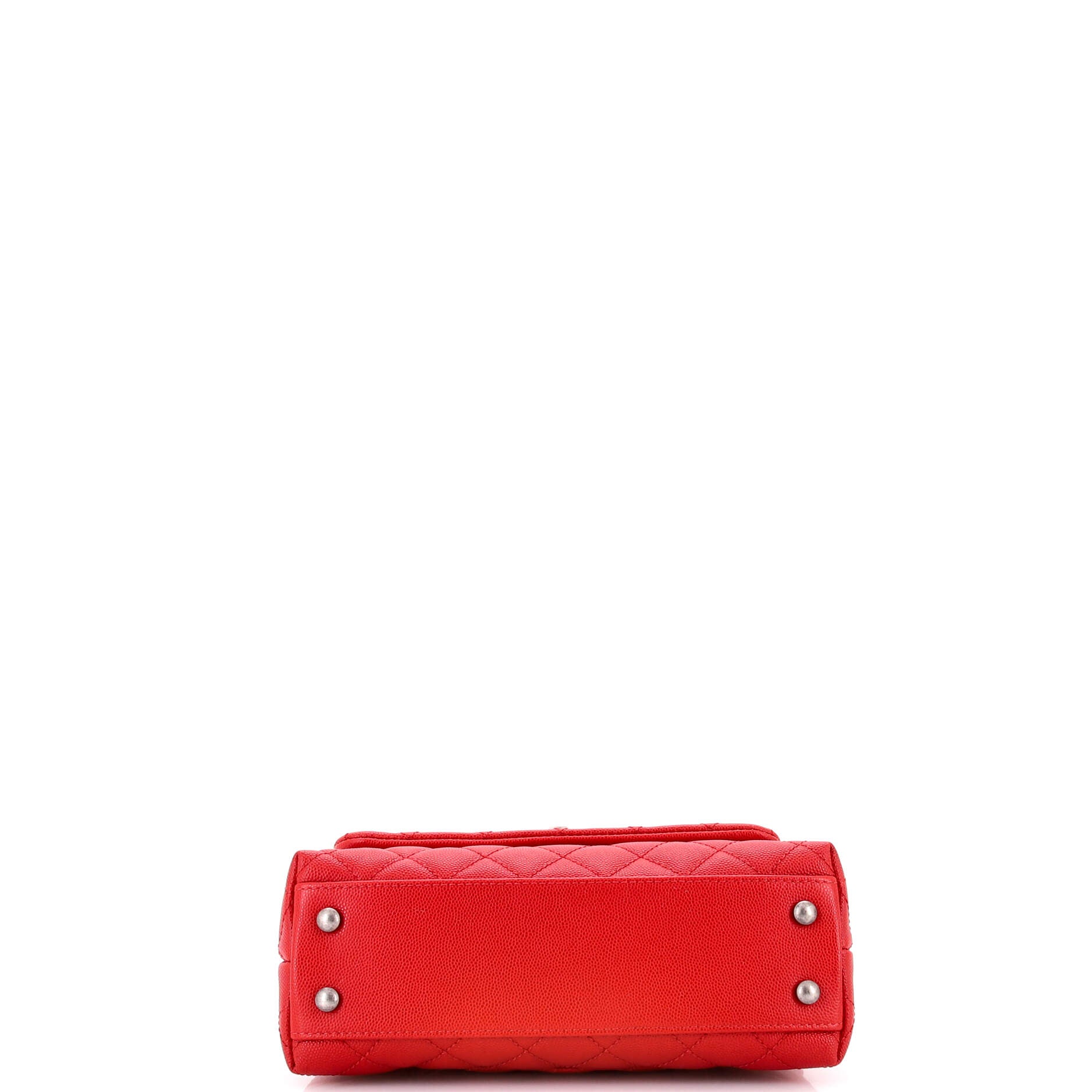 Coco Top Handle Bag Quilted Caviar Mini