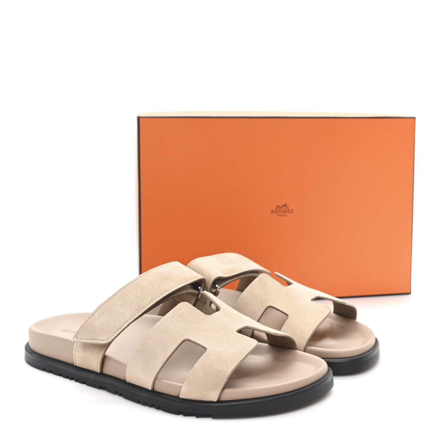 Suede Goatskin Womens Chypre Sandals 41 Beige Sable