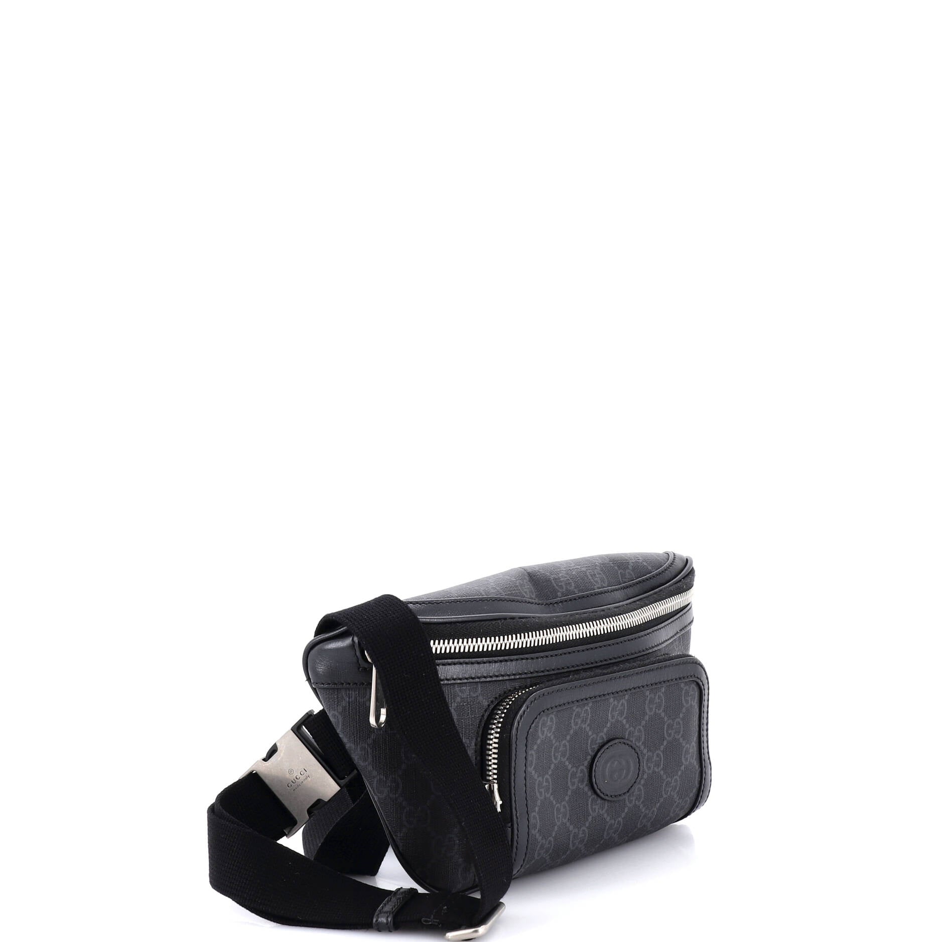 Interlocking G Patch Belt Bag GG Coated Canvas Large