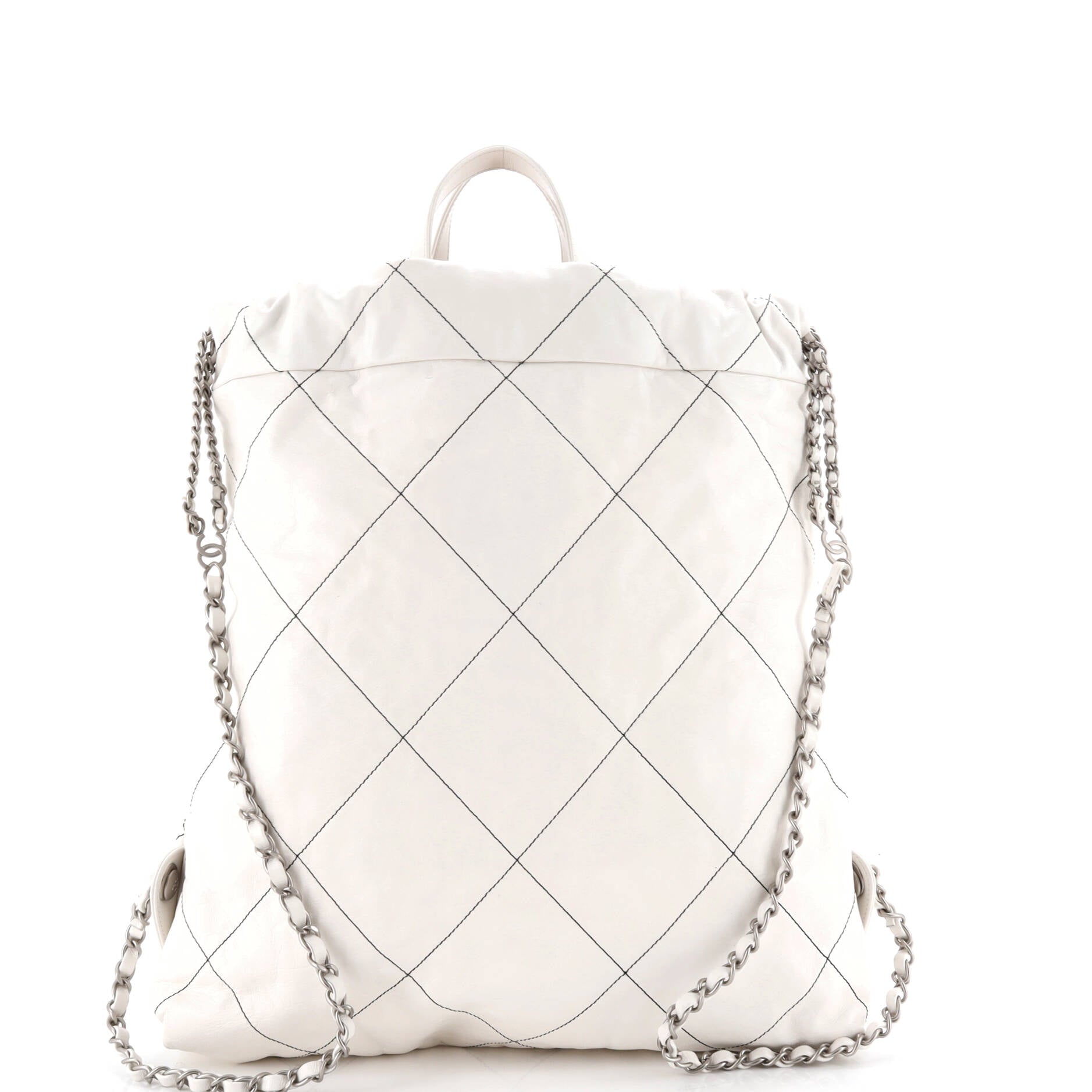 22 Chain Backpack Quilted Calfskin Large