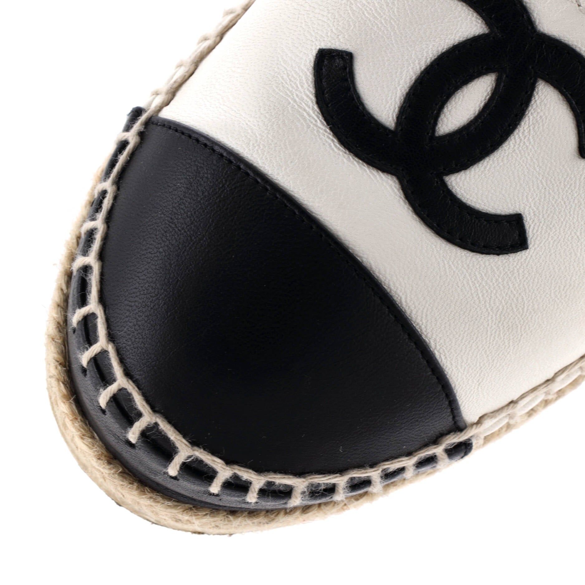 Women's CC Cap Toe Ankle Strap Espadrilles Leather