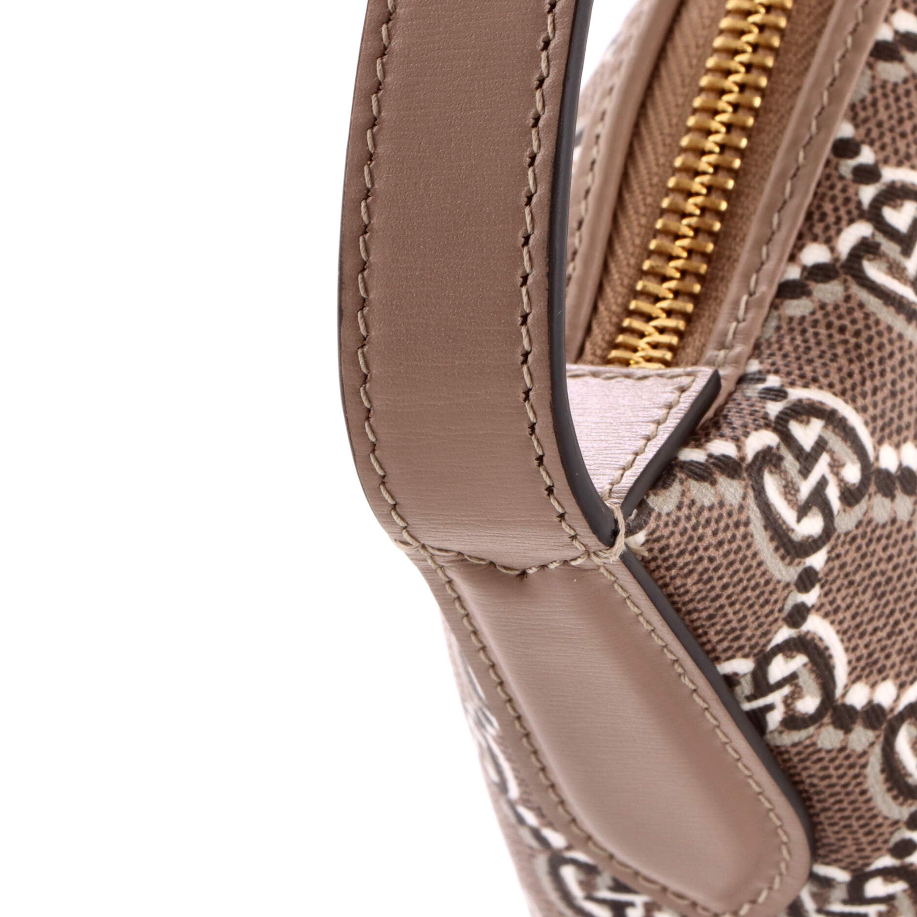 Ophidia Zip Shoulder Bag GG Shadow Coated Canvas Super Mini