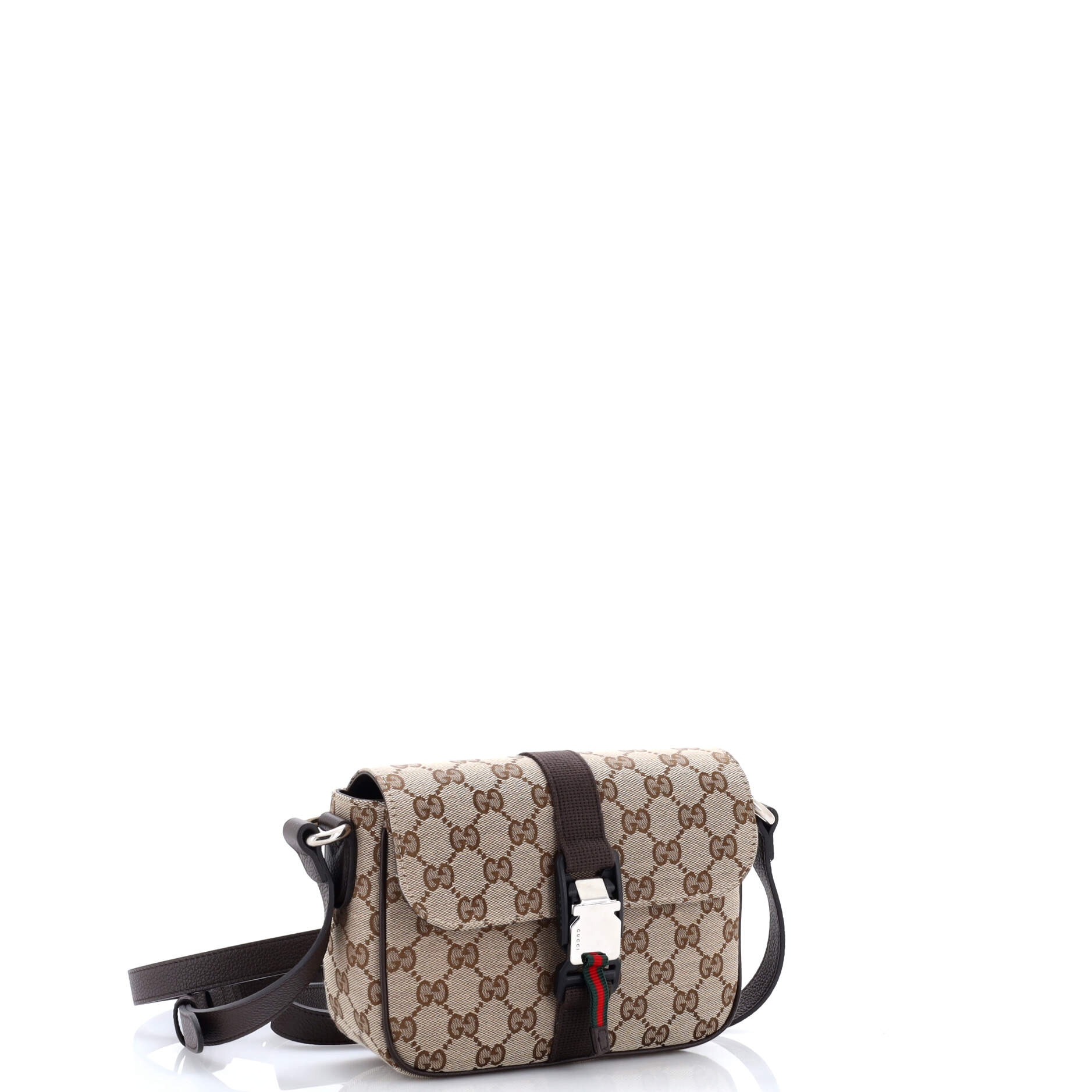 Buckle Flap Crossbody Bag GG Canvas Mini