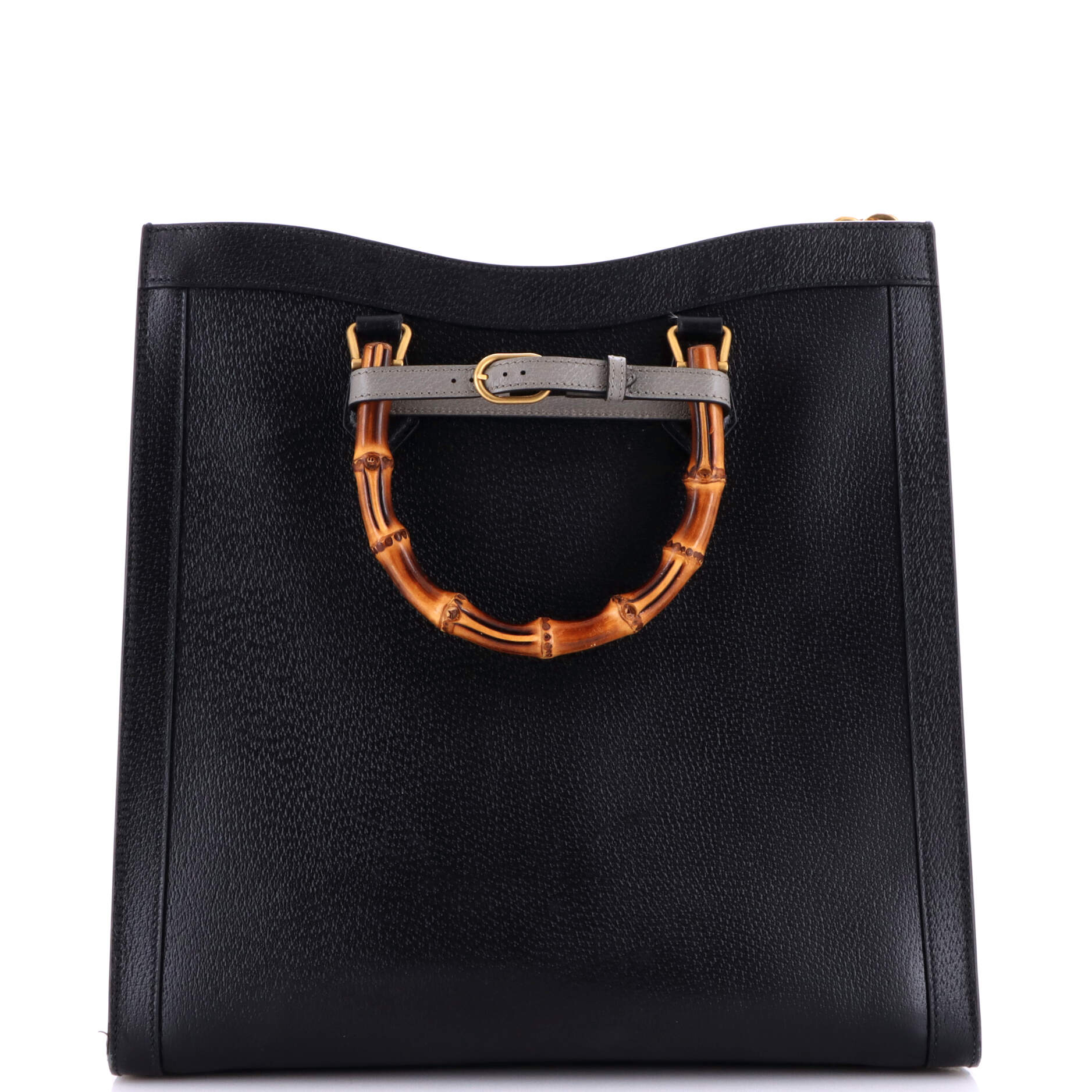 Diana NM Bamboo Handle Tote Leather Large