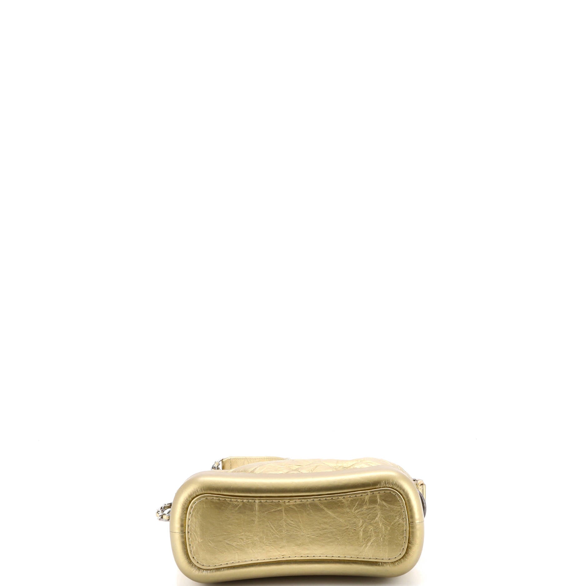 Gabrielle Hobo Quilted Metallic Aged Calfskin Small