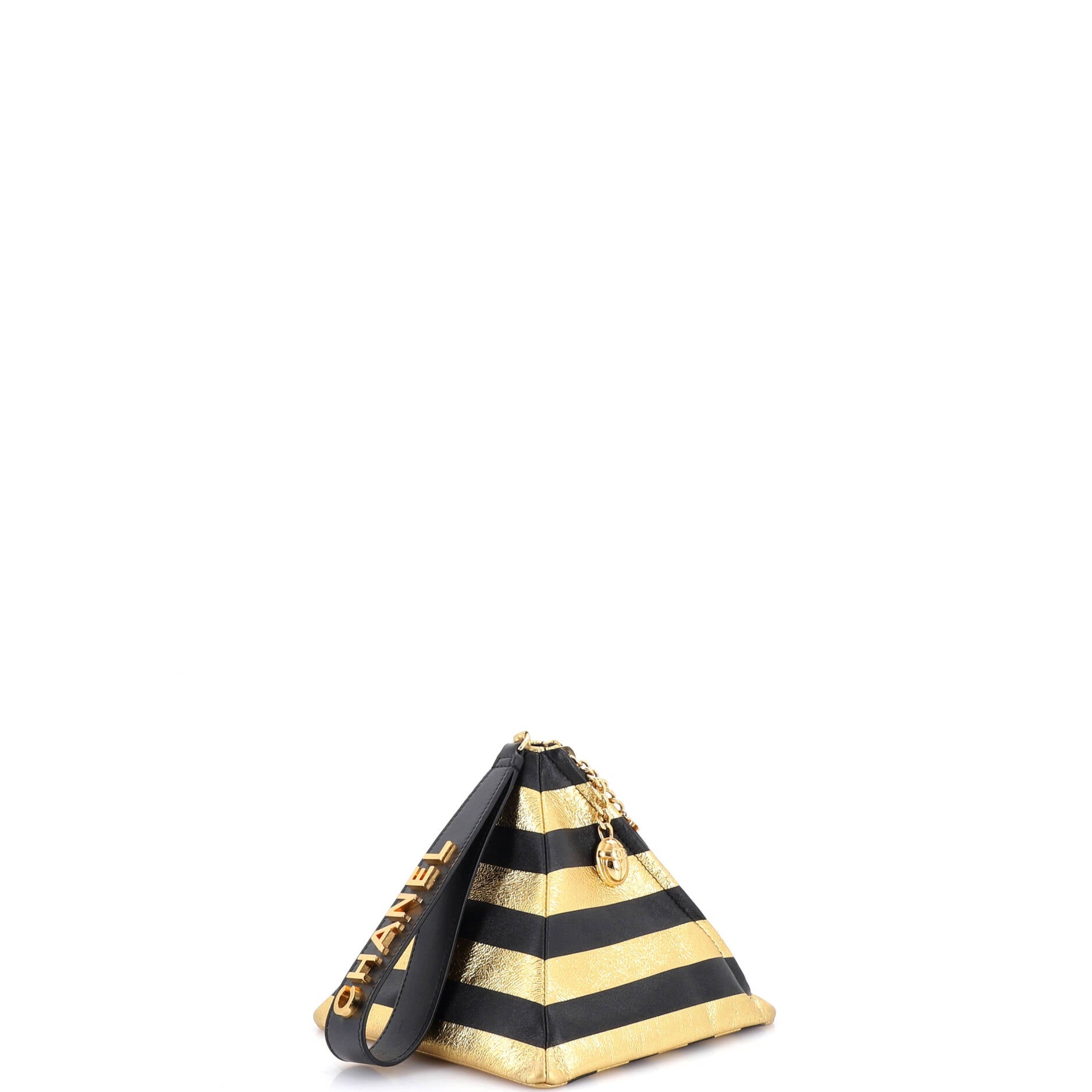 Kheops Pyramid Bag Striped Lambskin
