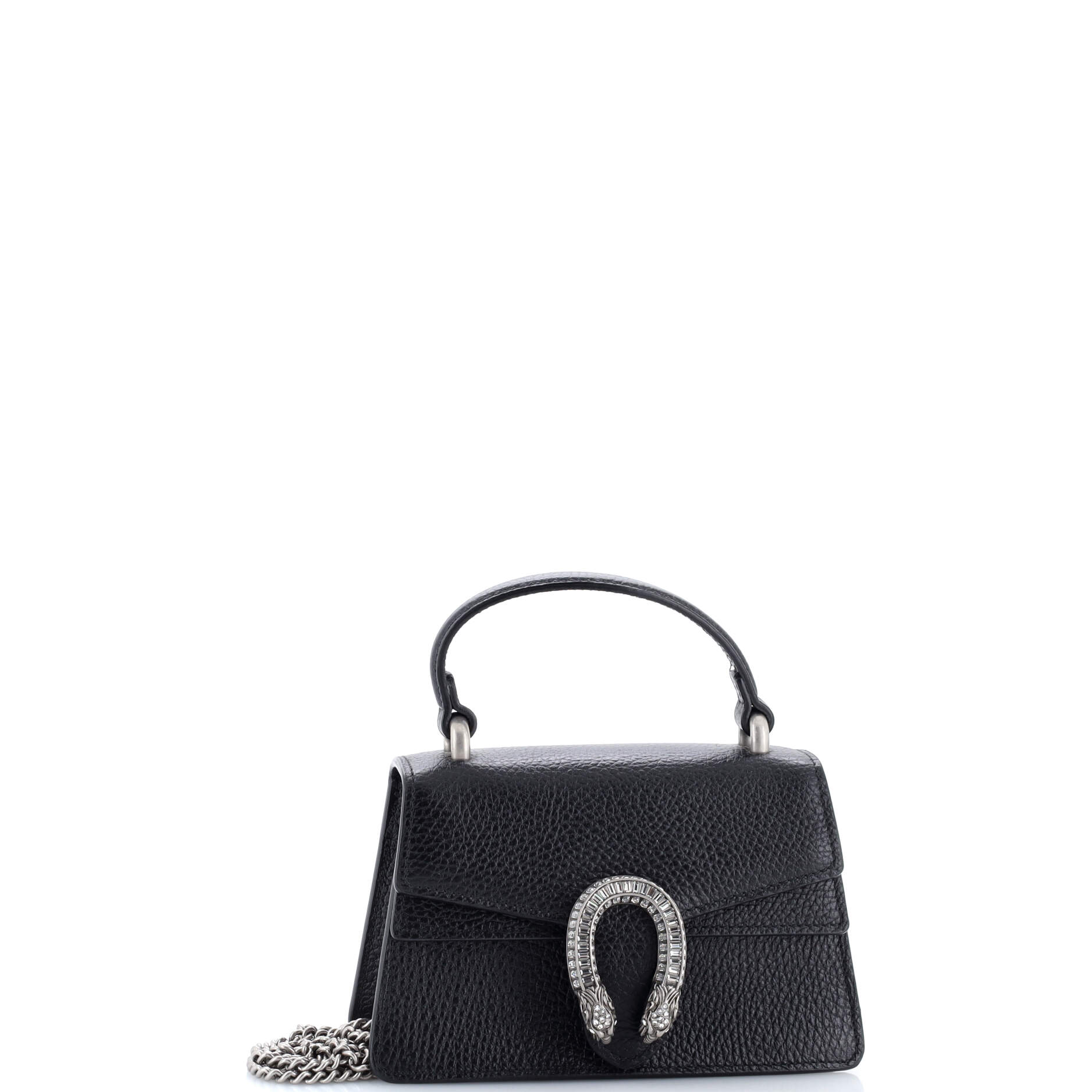 Dionysus Top Handle Bag Leather with Crystals Mini