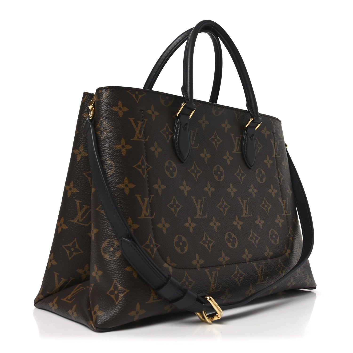 Monogram Flower Tote Black