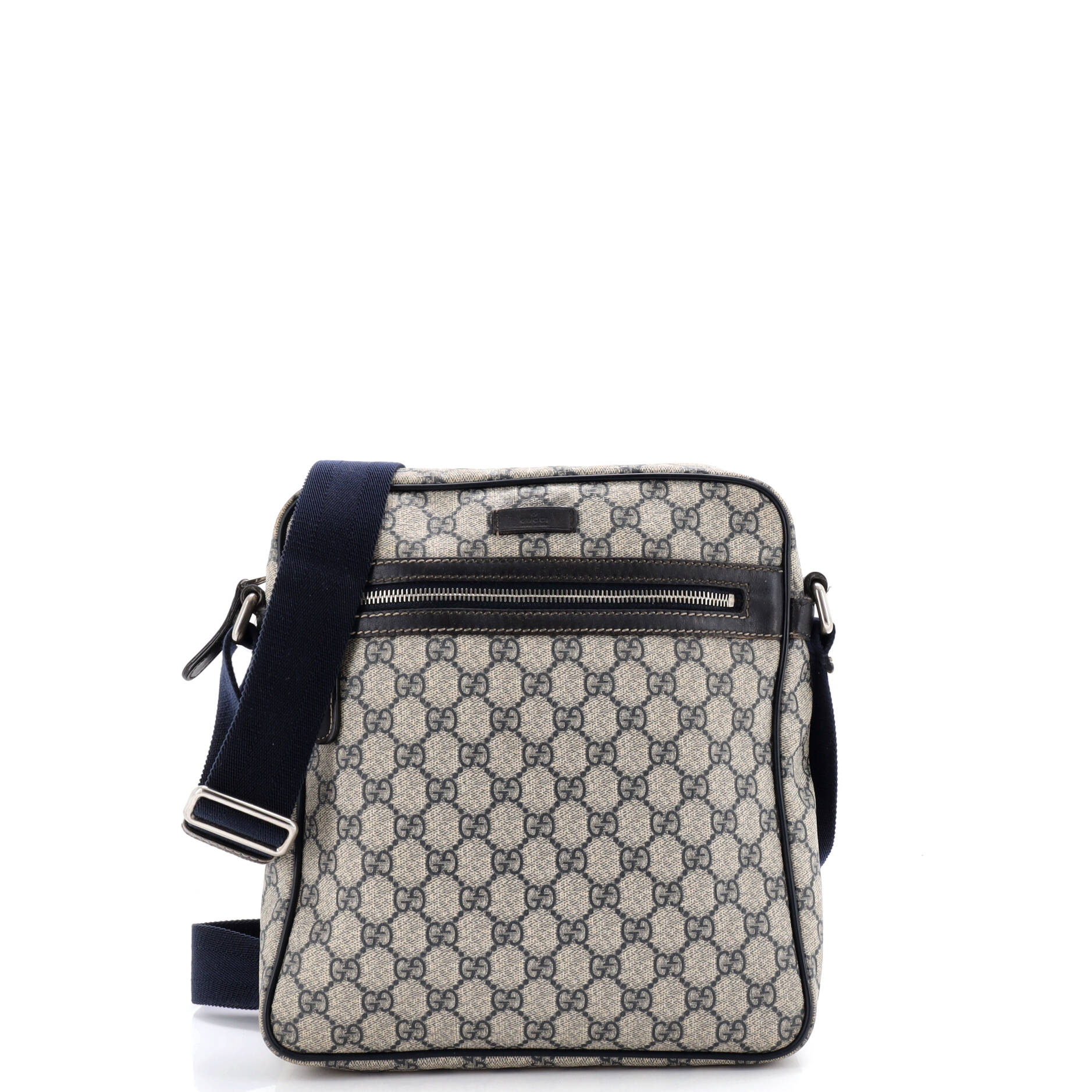 Front Zip Messenger GG Coated Canvas Medium