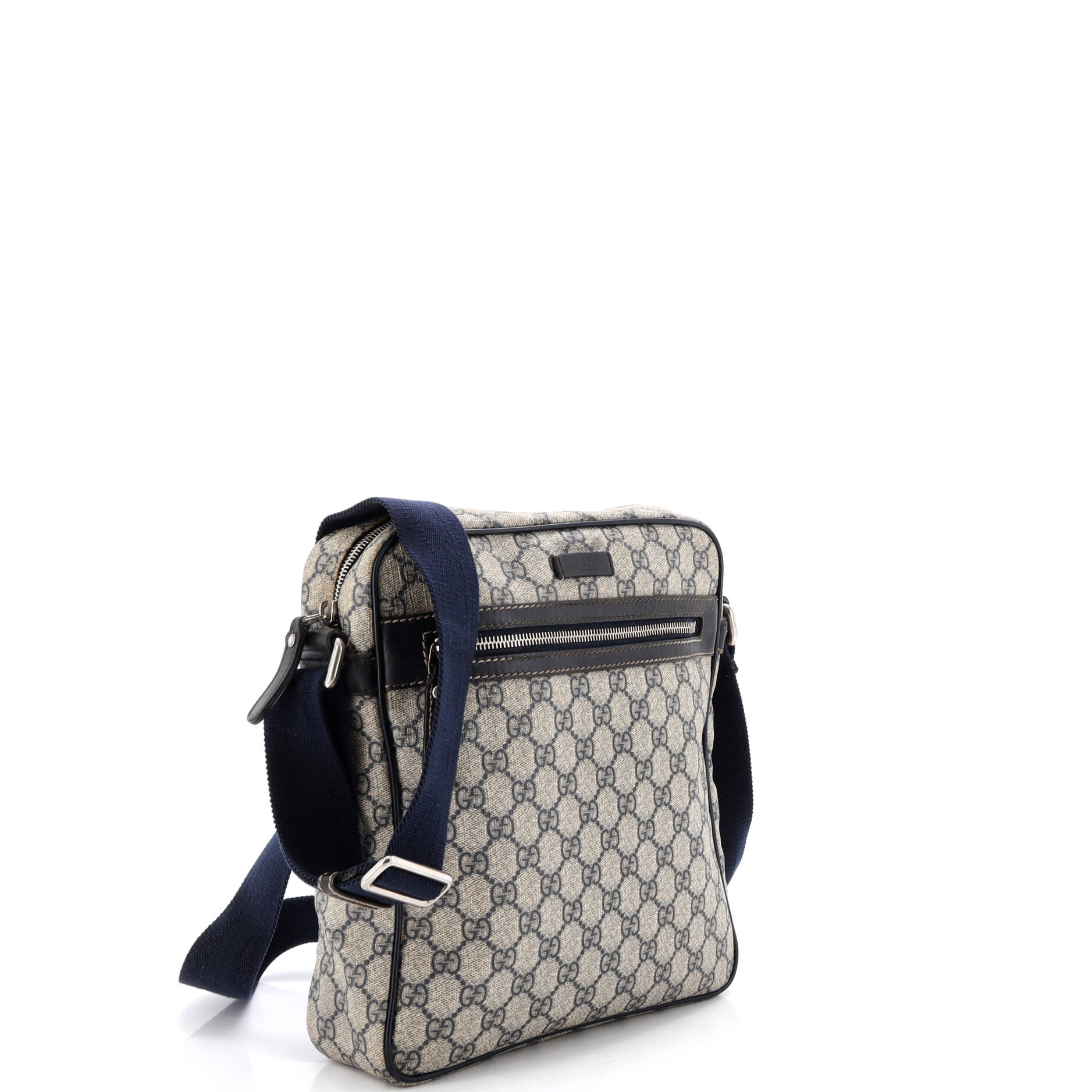 Front Zip Messenger GG Coated Canvas Medium