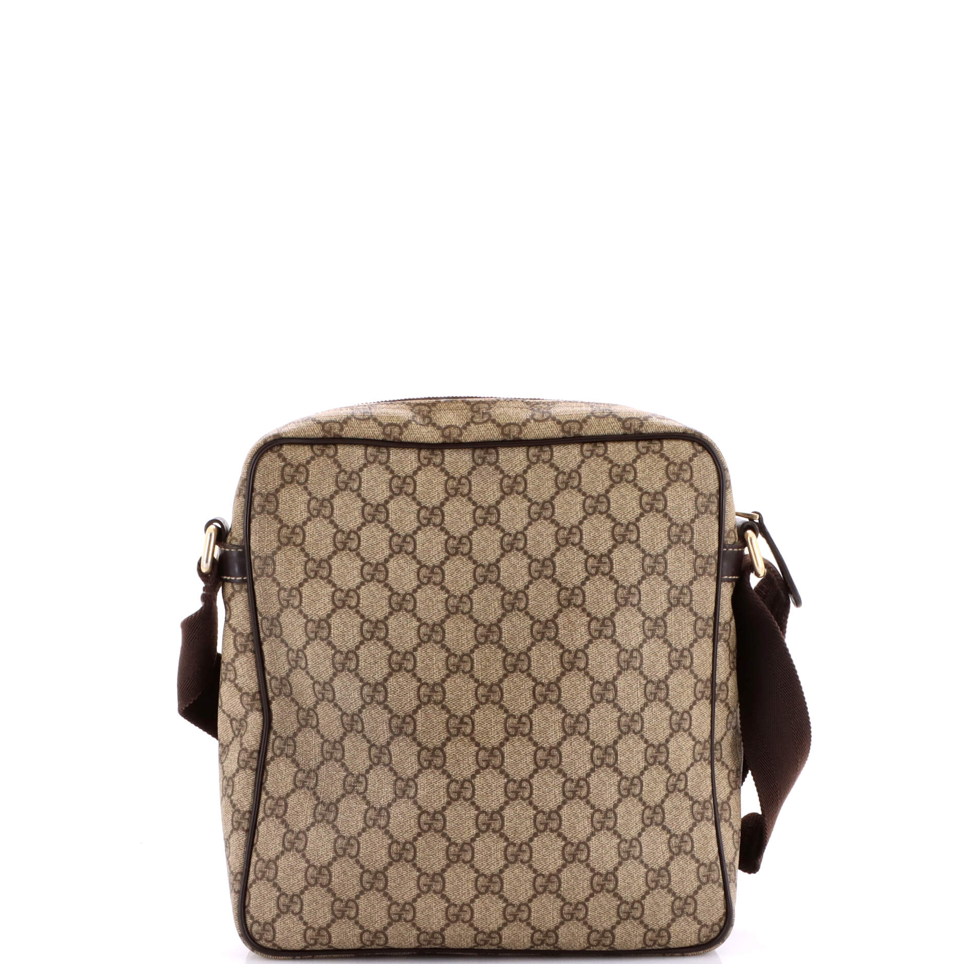 Front Zip Messenger GG Coated Canvas Medium