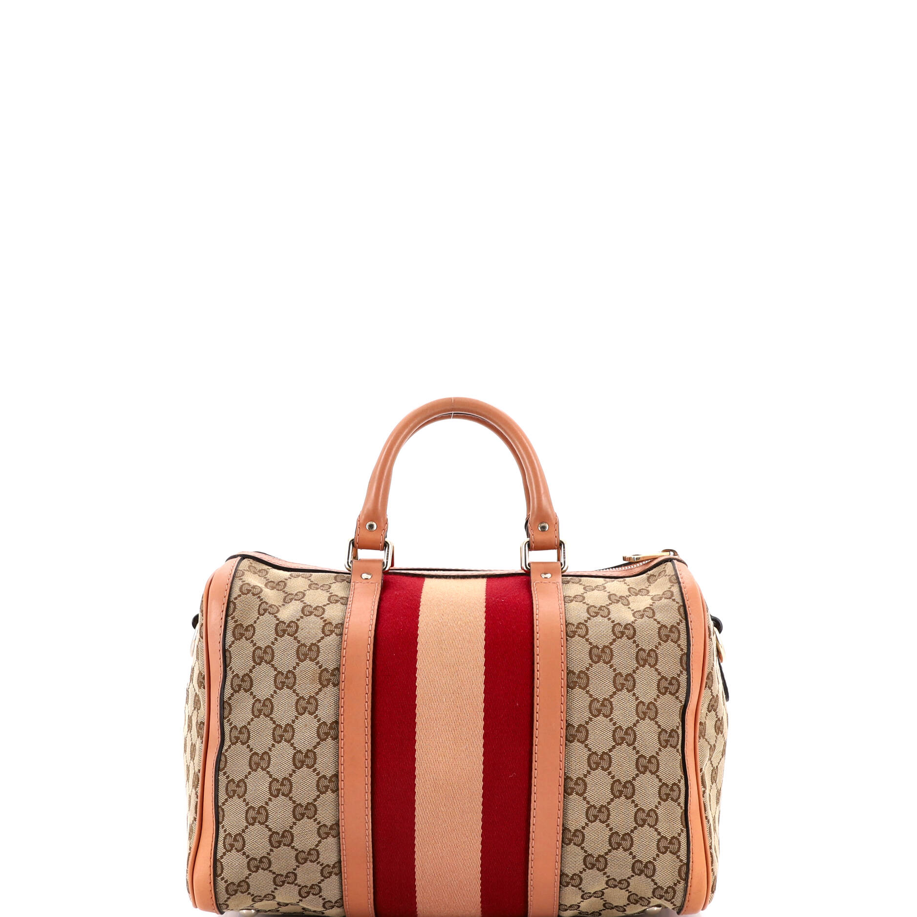 Vintage Web Boston Bag GG Canvas Medium