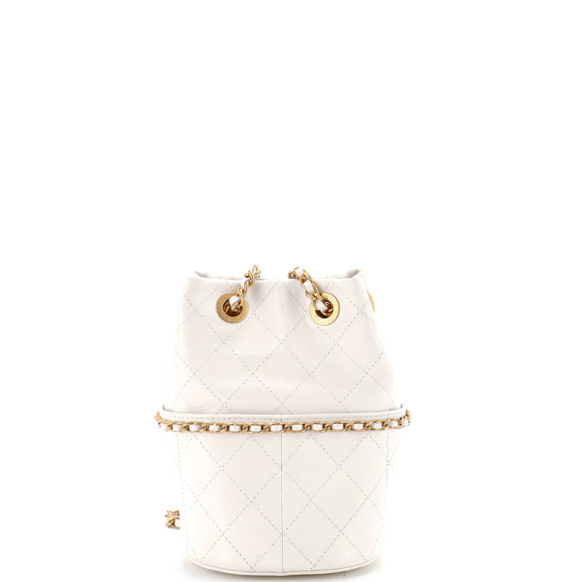 Nauticoco Bucket Bag Quilted Shiny Lambskin Mini