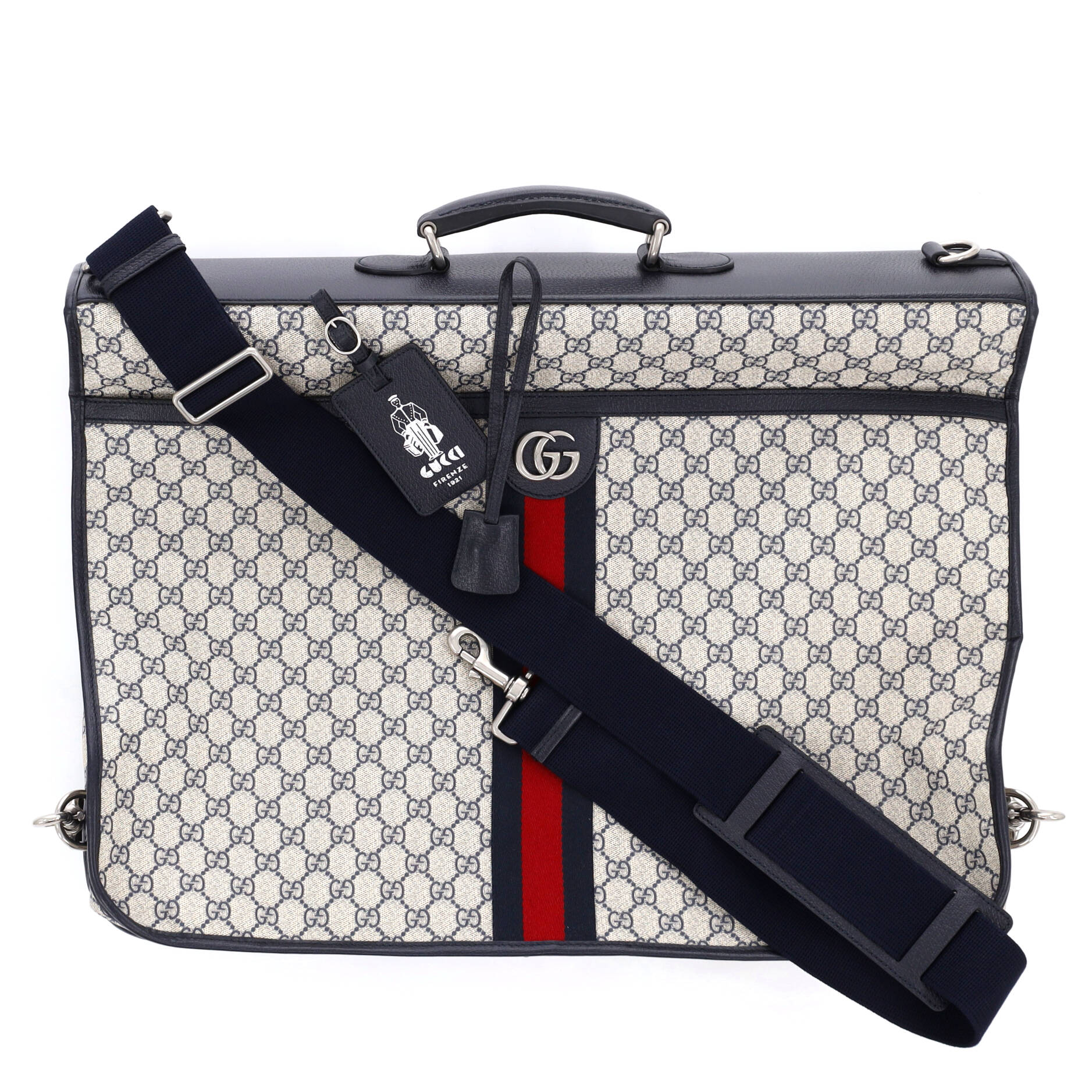 Savoy Web Garment Bag GG Coated Canvas