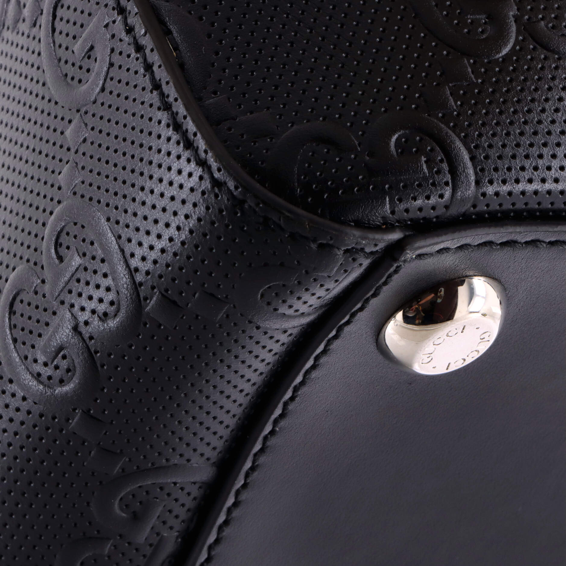 Tote Bag GG Embossed Perforated Leather
