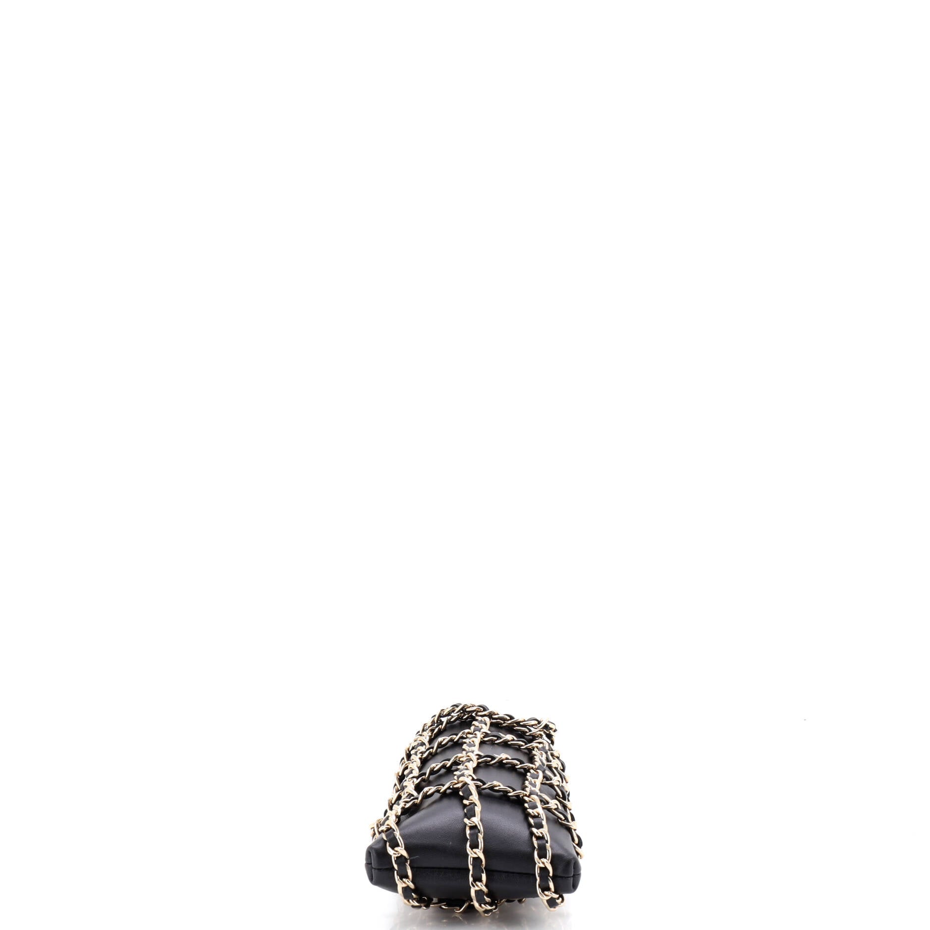 Tech Me Out Clutch With Chain Lambskin