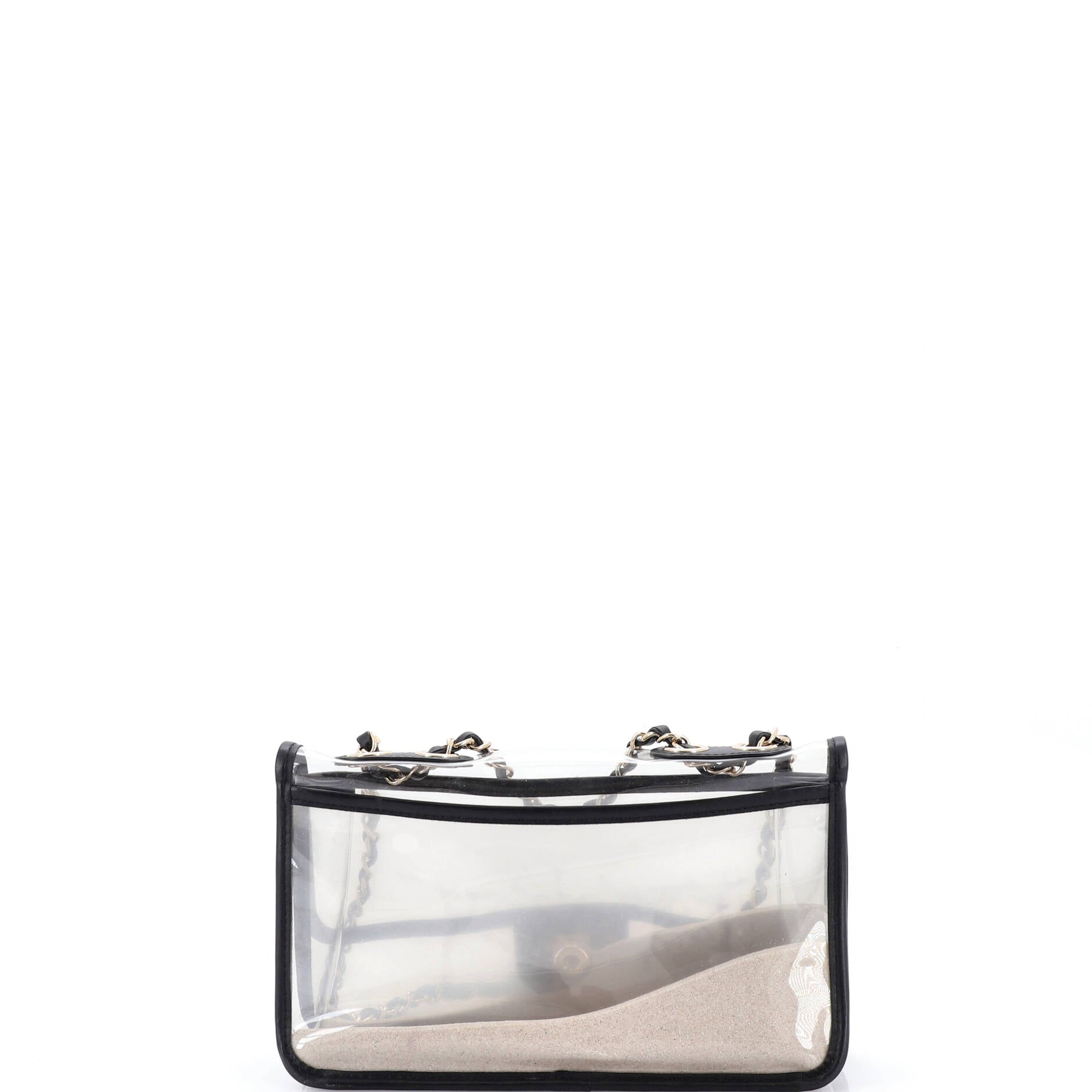 Sand By The Sea Flap Bag PVC with Lambskin Medium