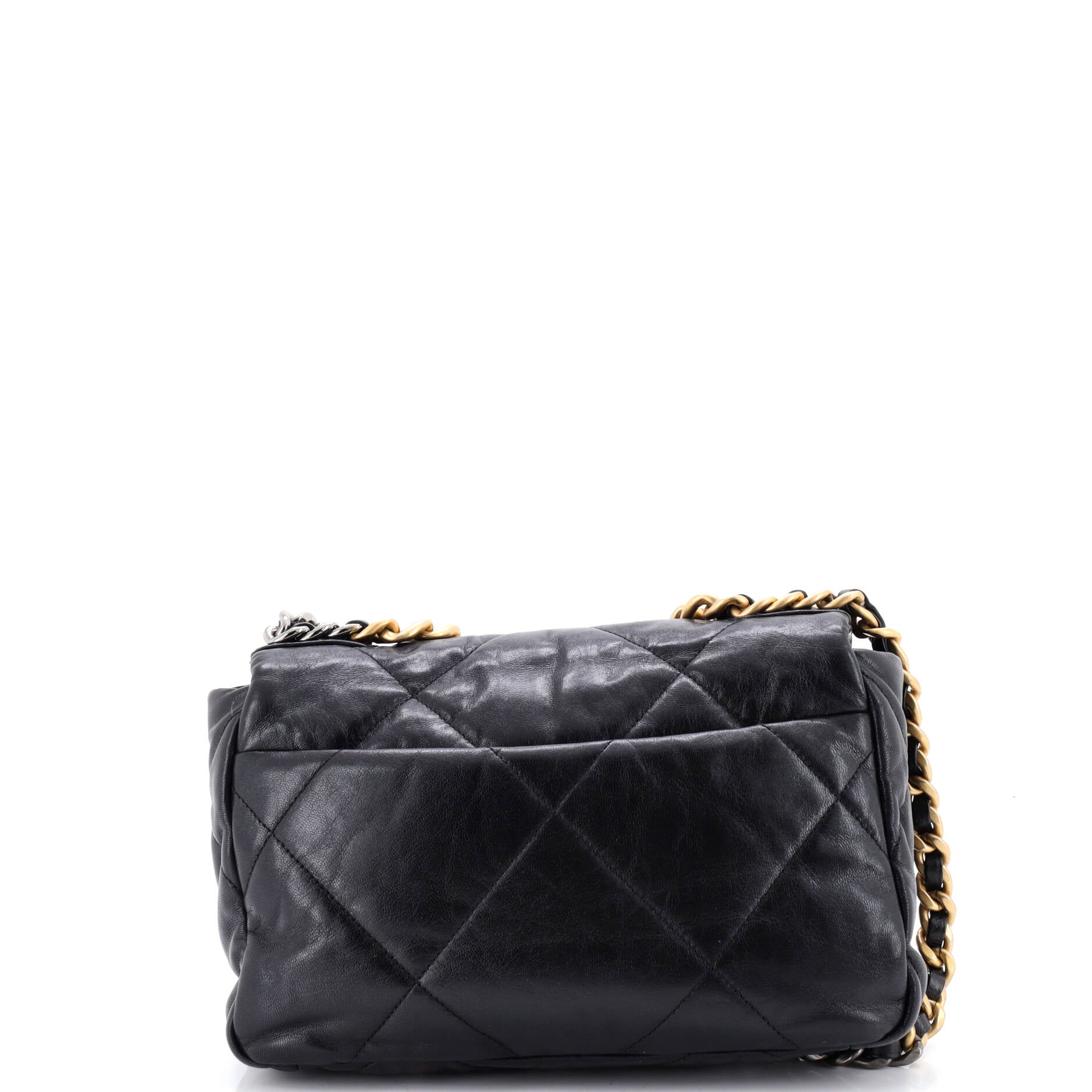 19 Flap Bag Quilted Leather Medium
